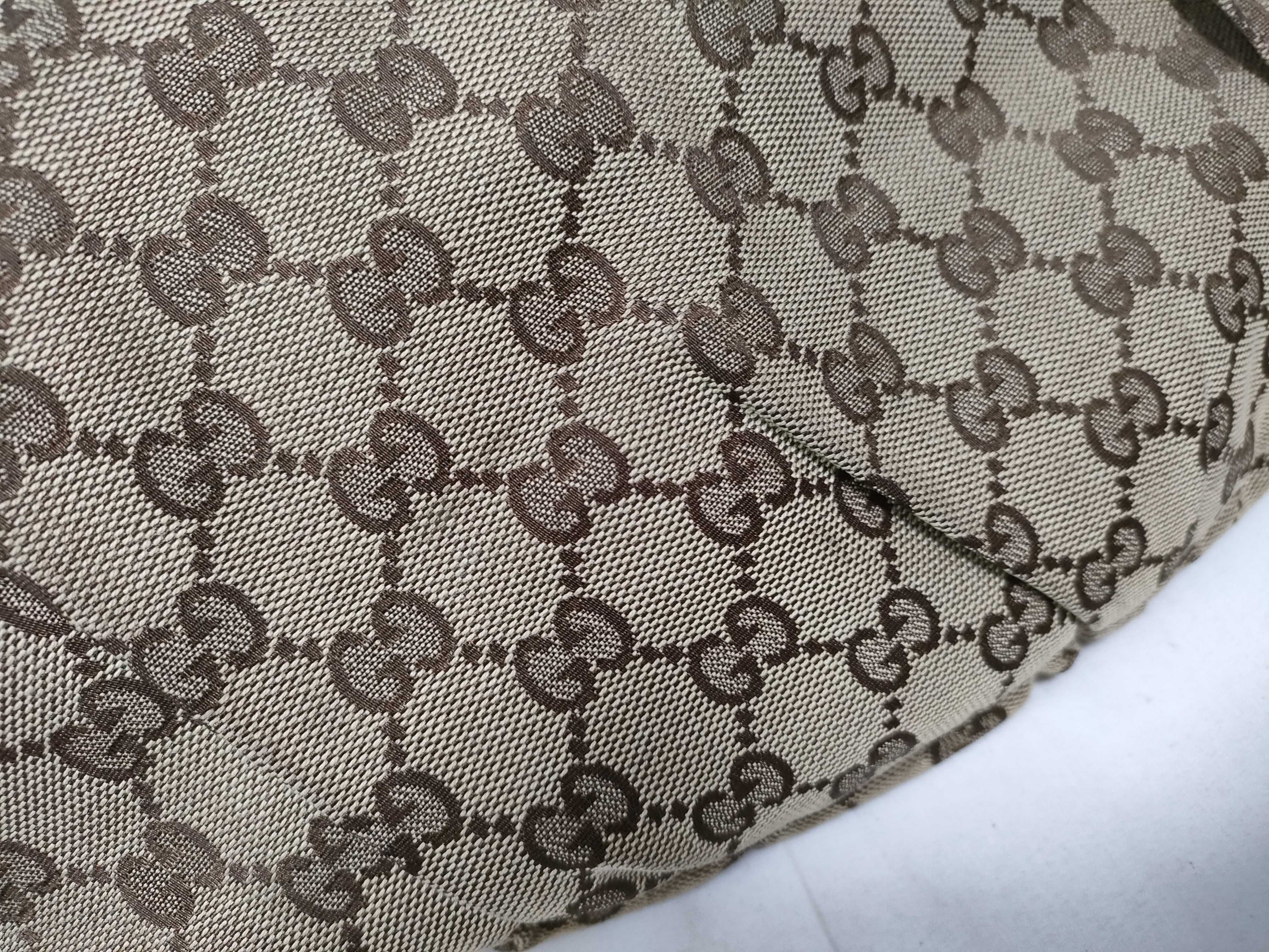 Brown Canvas Vintage Rivet Pumpkin Shoulder Bag — view 5
