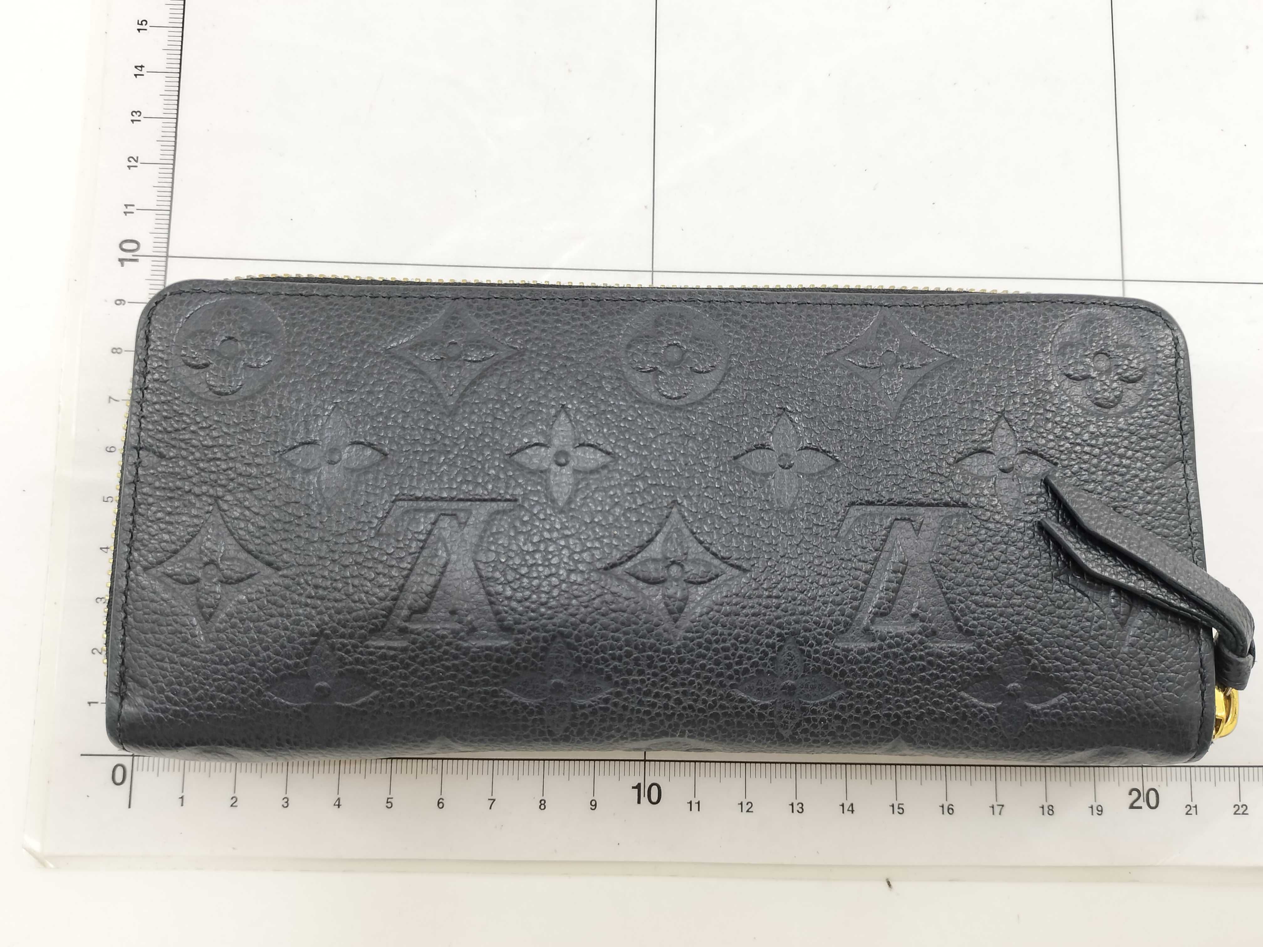 Monogram Empreinte Louis Vuitton Clemence Empreinte Noir Wallet — view 2
