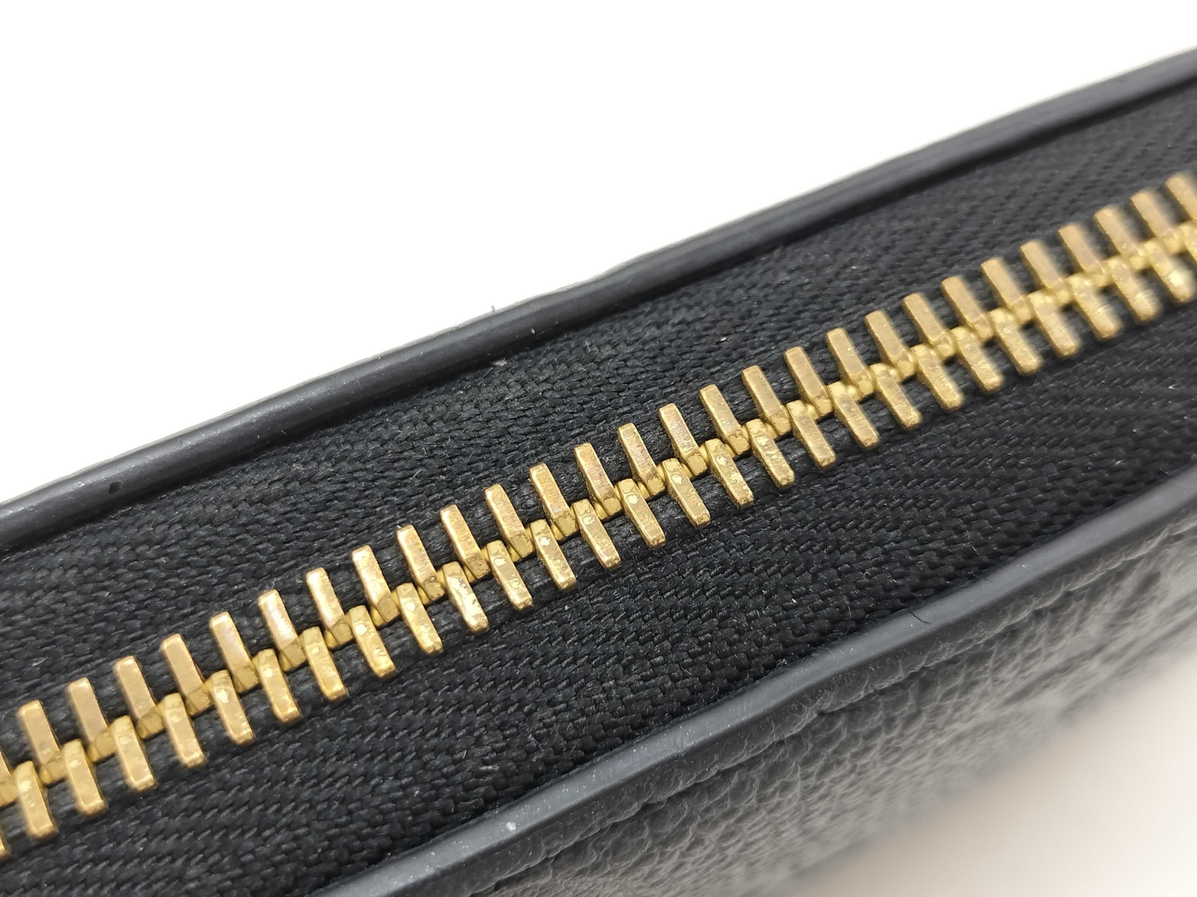 Monogram Empreinte Louis Vuitton Clemence Empreinte Noir Wallet — view 8
