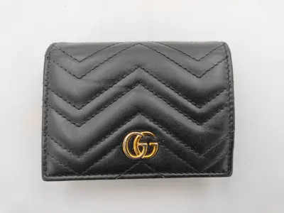 GG Marmont Calfskin Wallet 466492