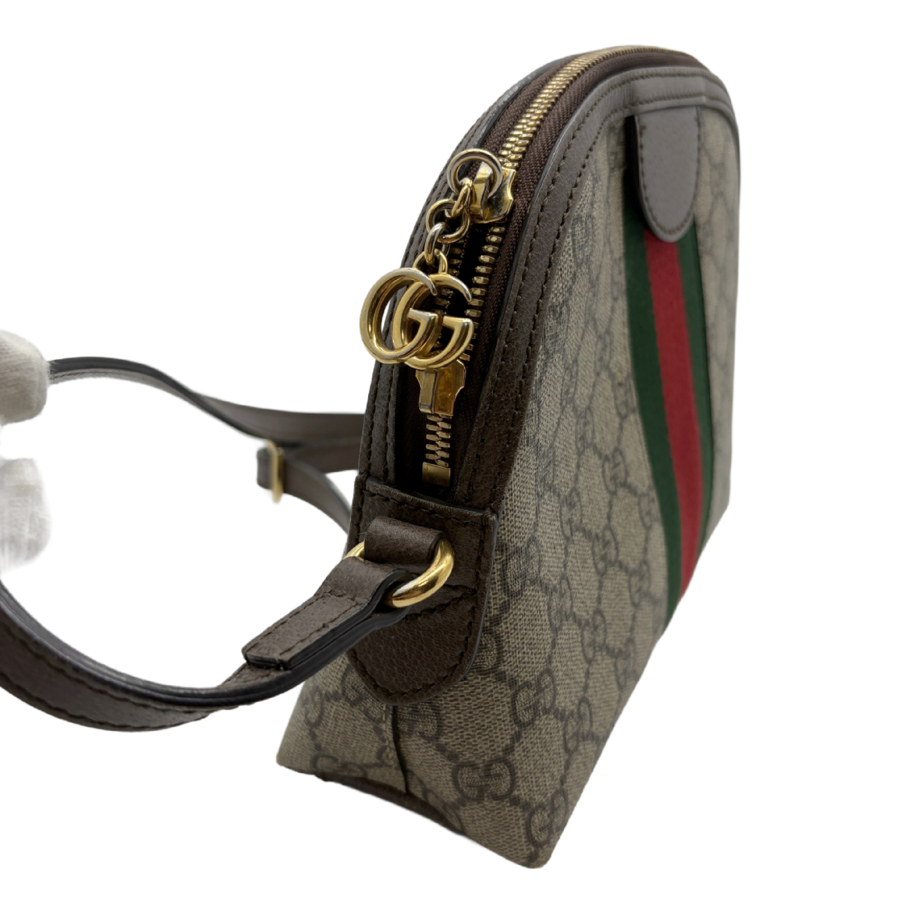 Ophidia GG Supreme Shoulder Bag (Sherry Line) — view 3