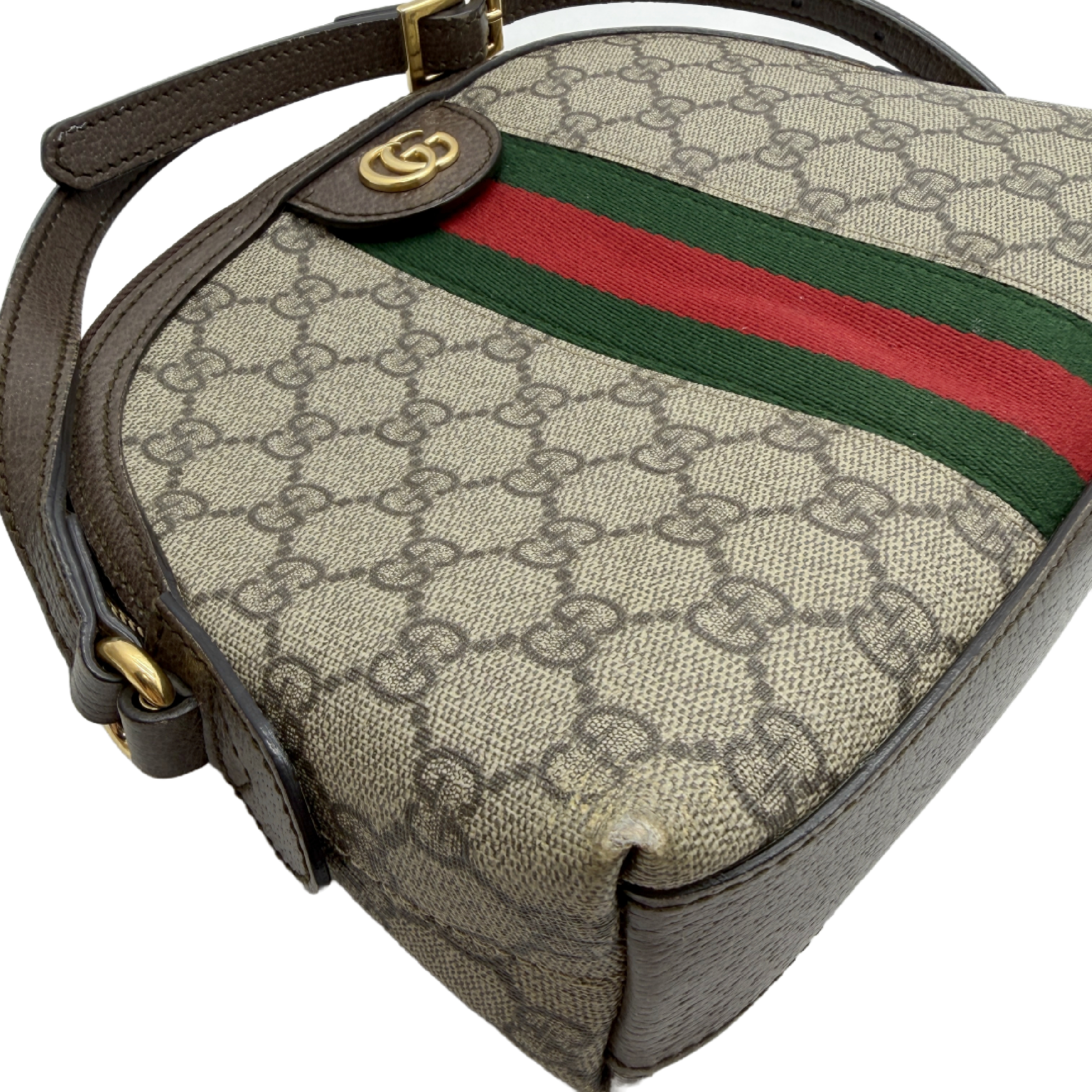 Ophidia GG Supreme Shoulder Bag (Sherry Line) — view 8