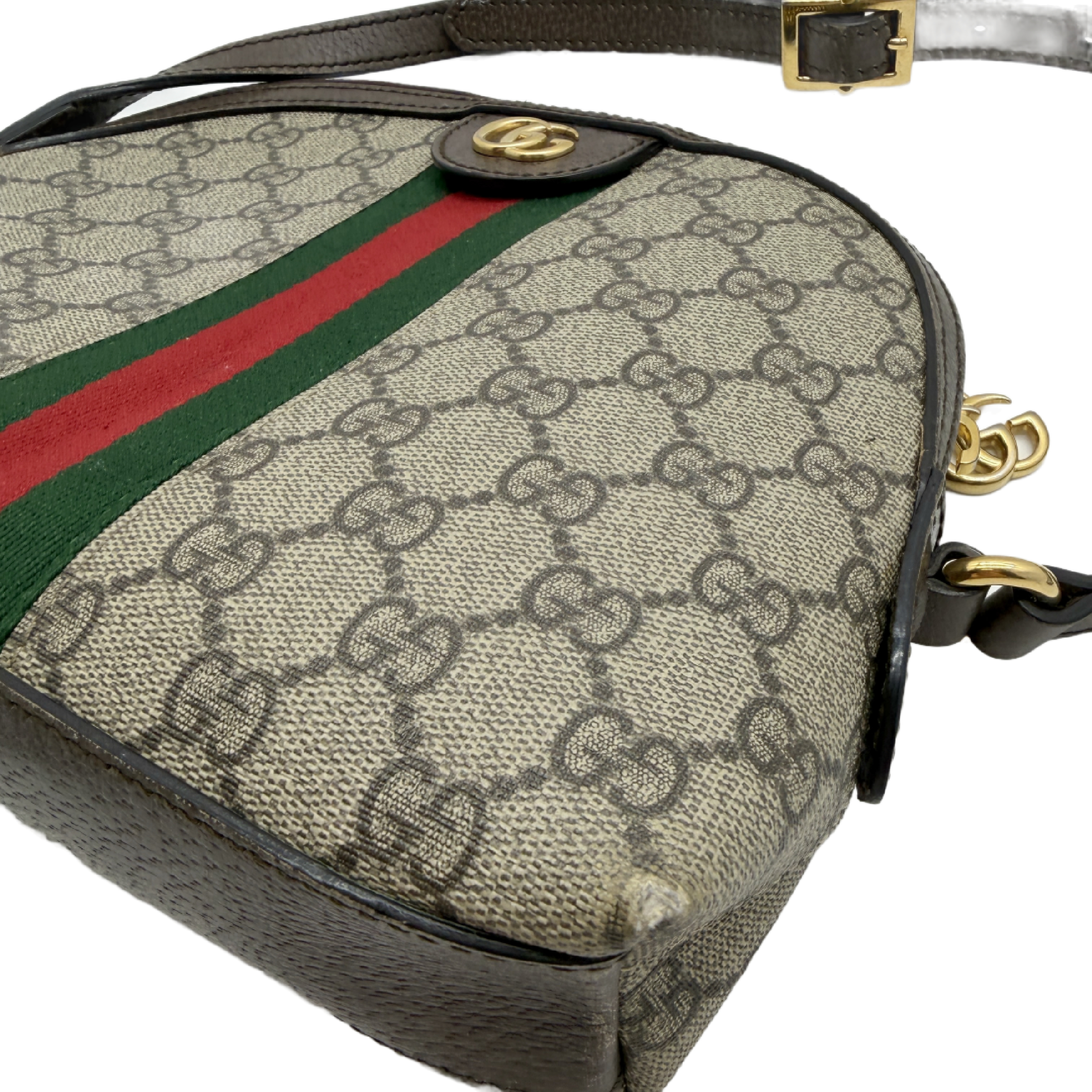 Ophidia GG Supreme Shoulder Bag (Sherry Line) — view 9