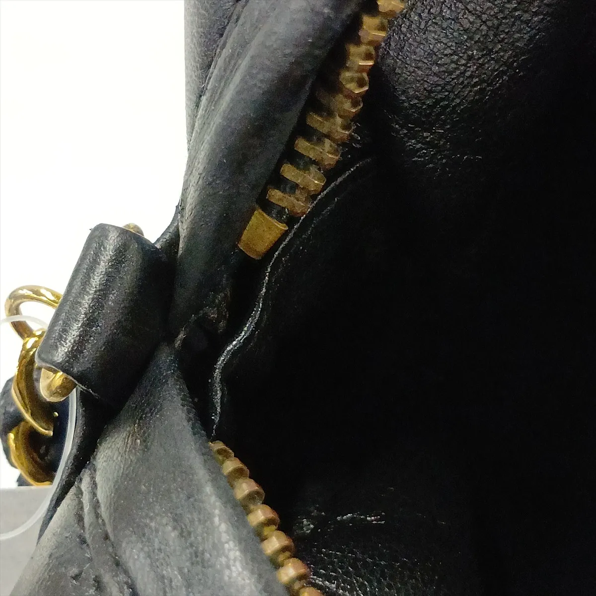 Matelassé Lambskin Chain Shoulder Bag, Black with Gold Hardware, Item No. 2620279 (Serial Number 2) — view 12