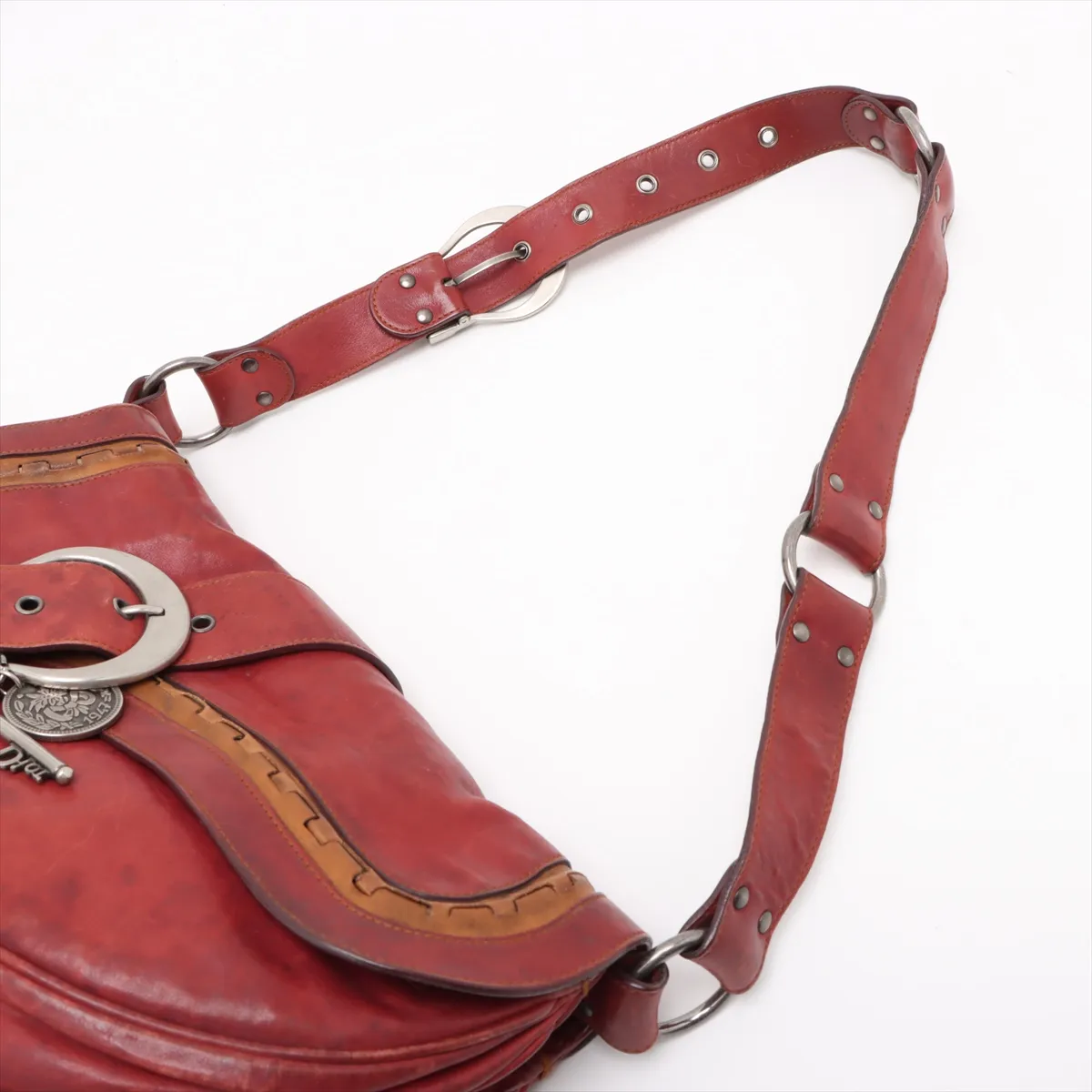 Gaucho Leather Shoulder Bag Bordeaux — view 5