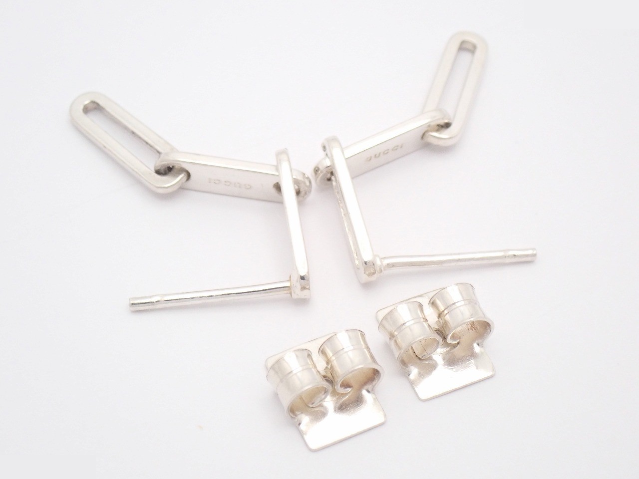 Triple Plate Swing Earrings, 925 Sterling Silver, 2.2g — view 4