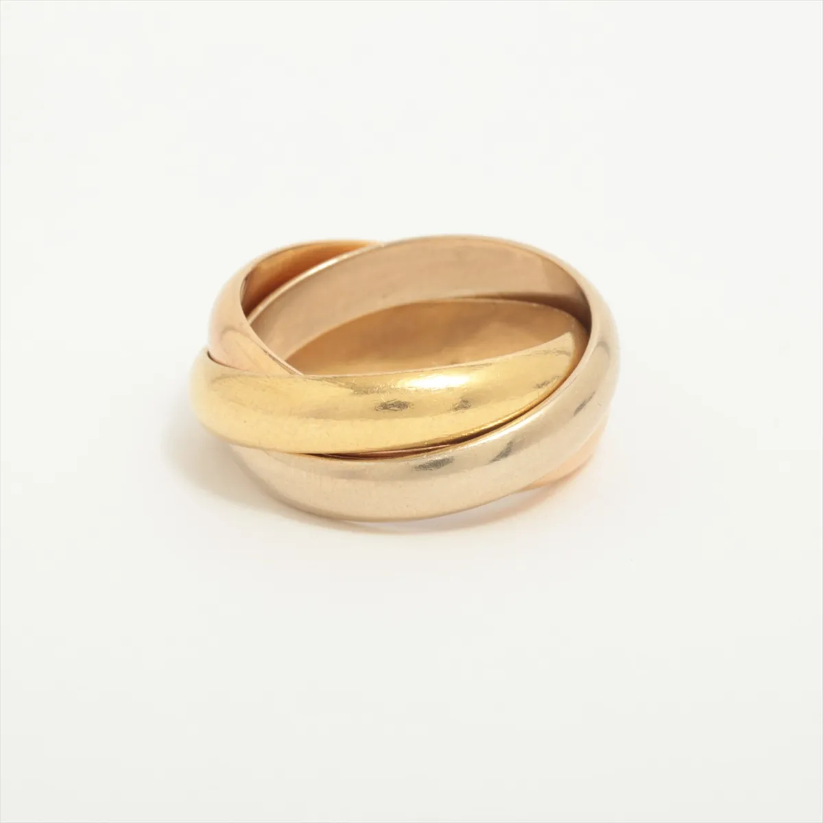 Trinity Ring 750 (YG x PG x WG) 11.4g 53 dents, holes — view 2