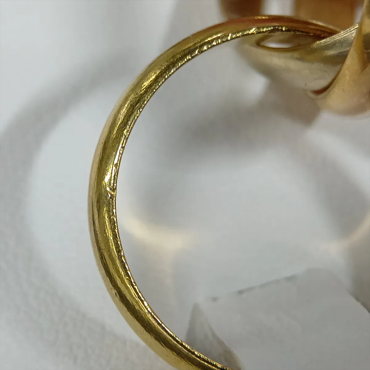 Trinity Ring 750 (YG x PG x WG) 11.4g 53 dents, holes — view 4