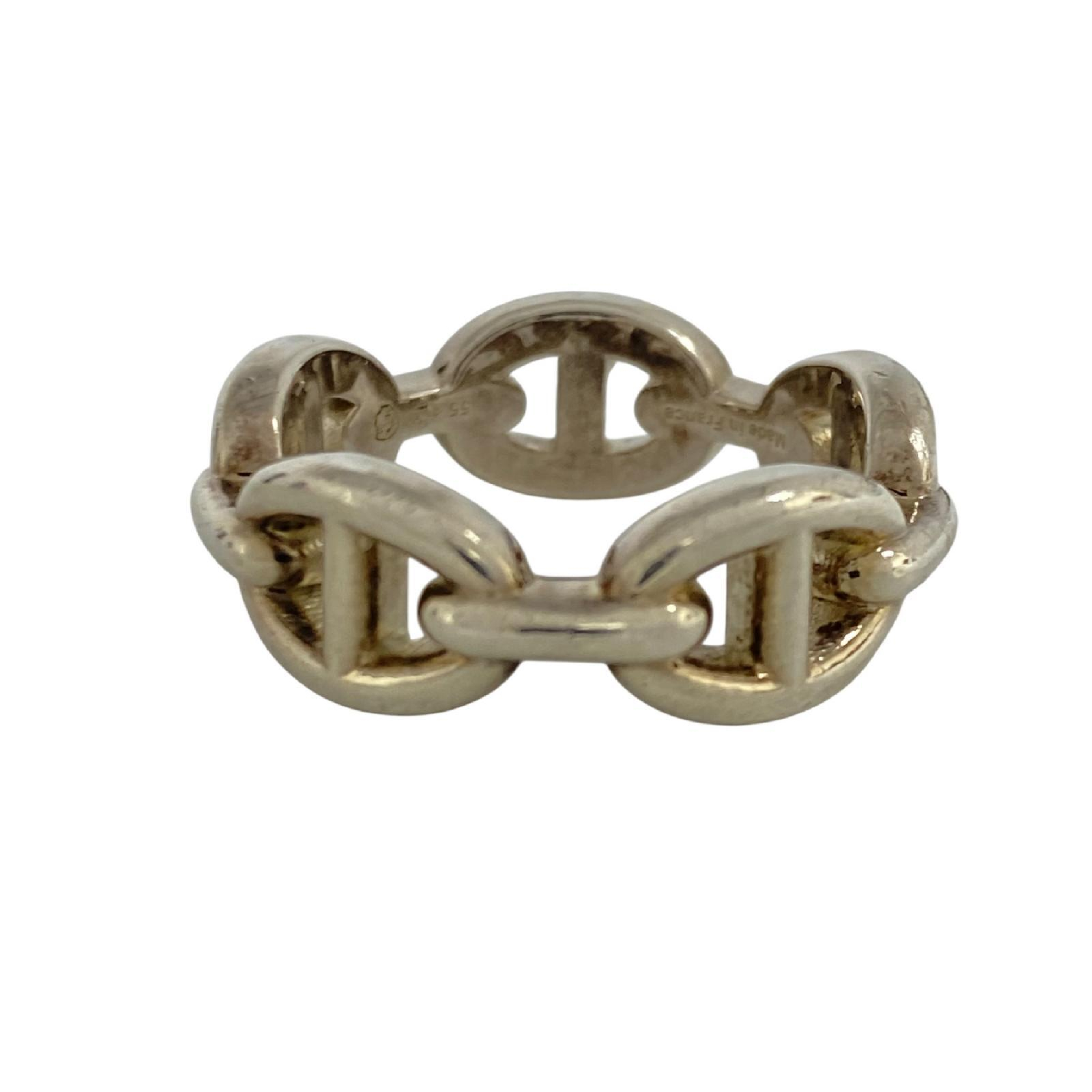 【*Shipped from: Hong Kong*】HERMES ( ) Sterling Silver 925 Enchainée Ring — view 3