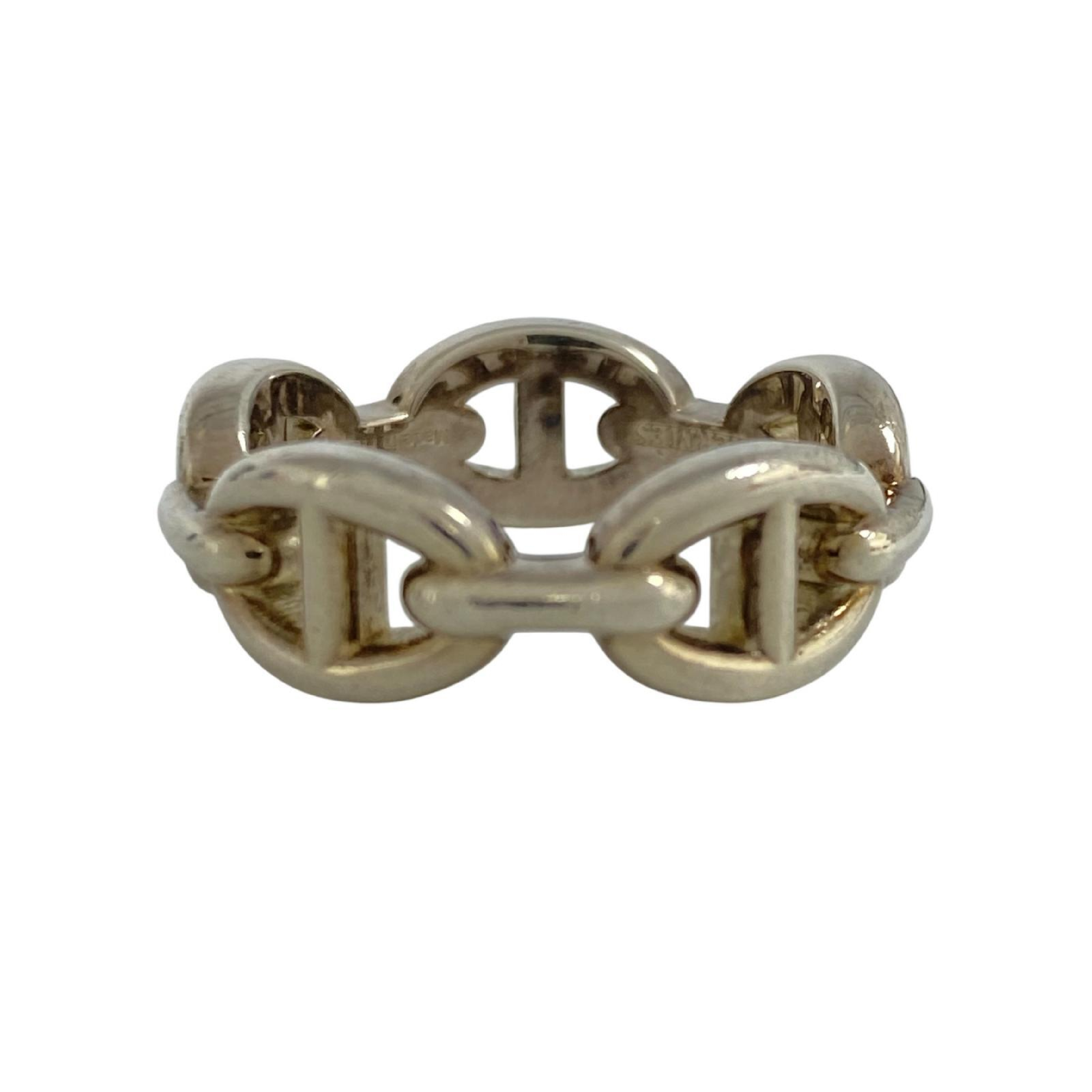 【*Shipped from: Hong Kong*】HERMES ( ) Sterling Silver 925 Enchainée Ring — view 4