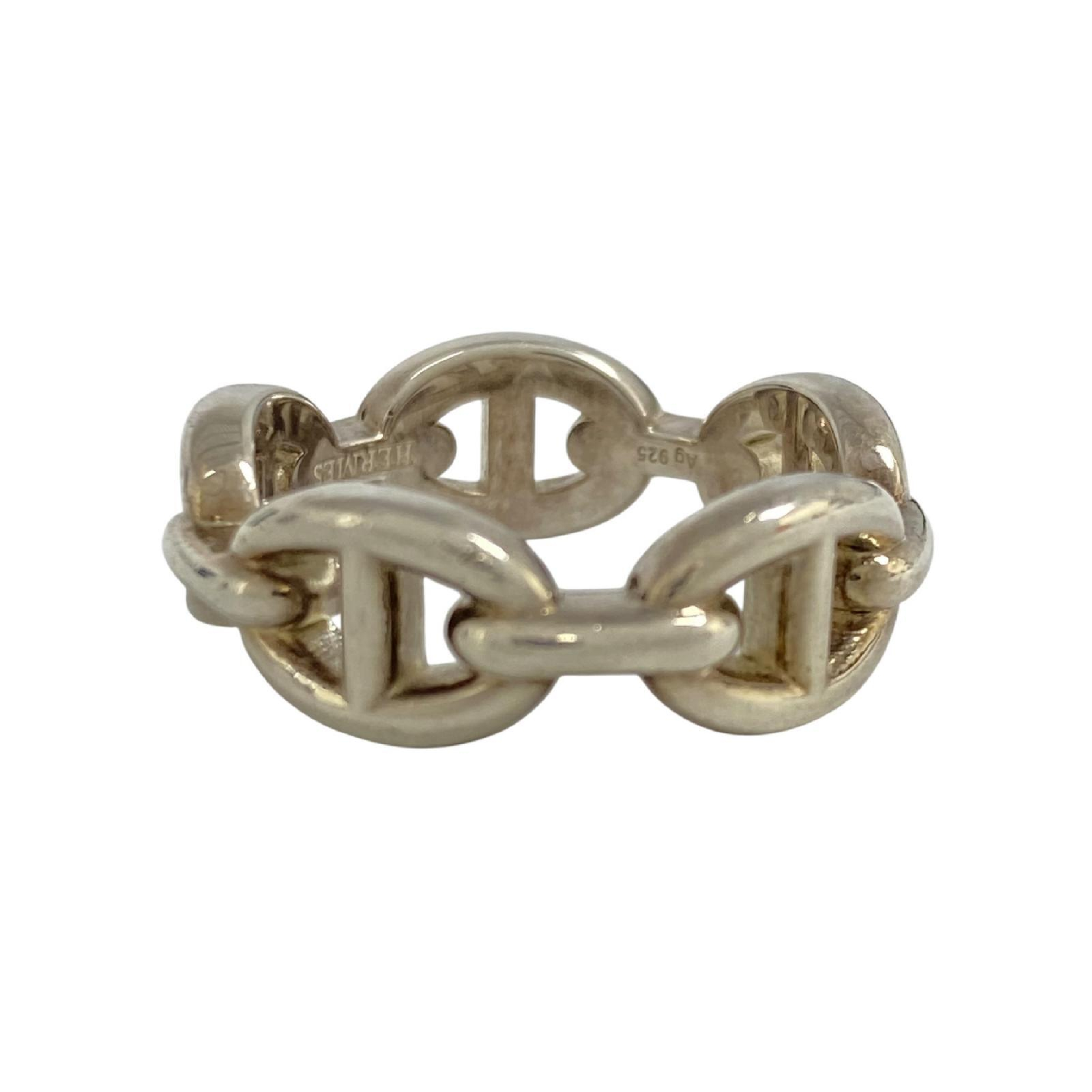 【*Shipped from: Hong Kong*】HERMES ( ) Sterling Silver 925 Enchainée Ring — view 5