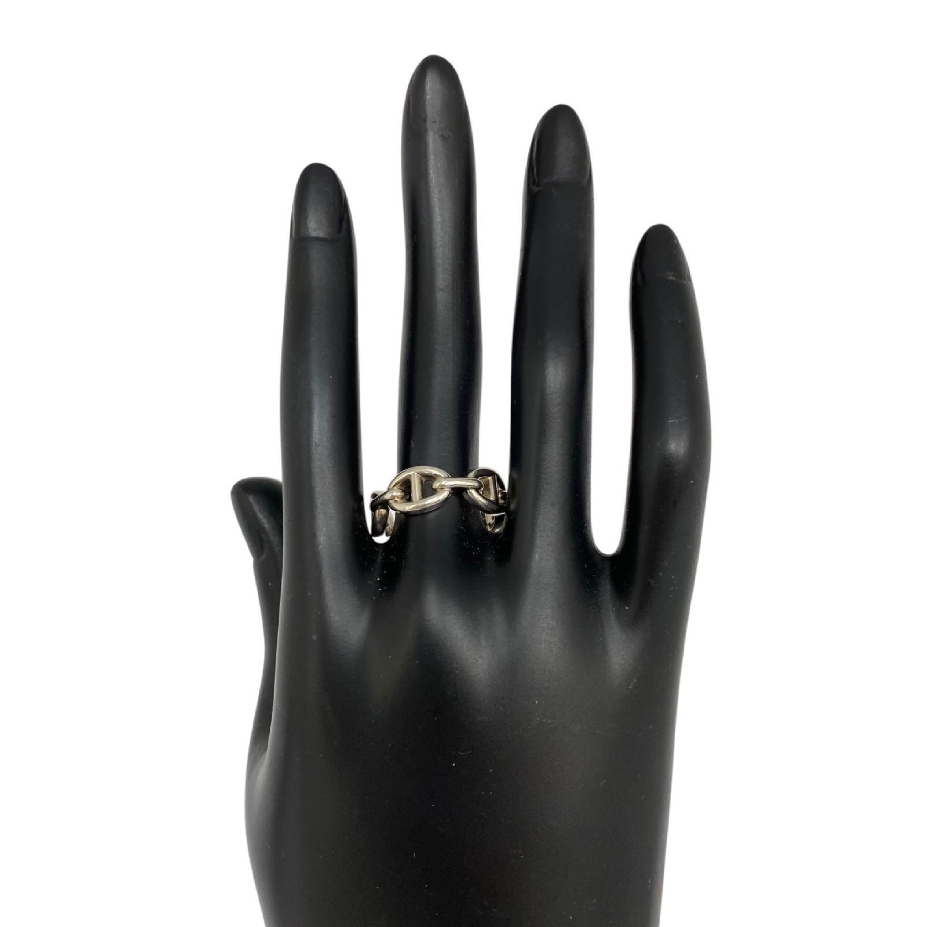 【*Shipped from: Hong Kong*】HERMES ( ) Sterling Silver 925 Enchainée Ring — view 9
