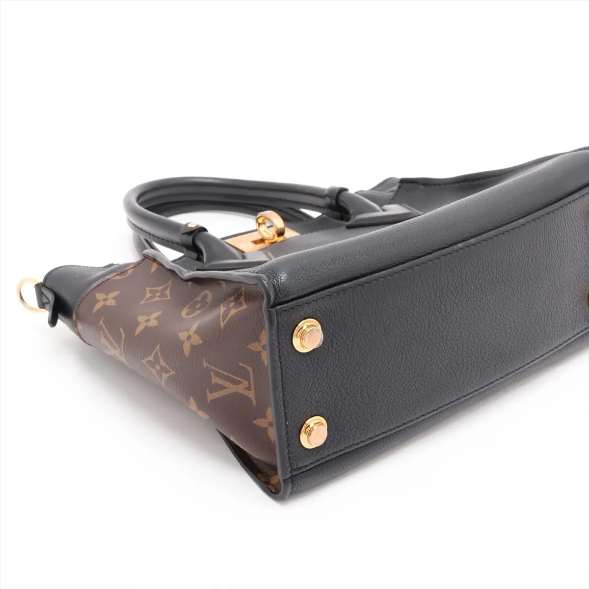Monogram On My Side PM M57728 Black x Brown — view 4