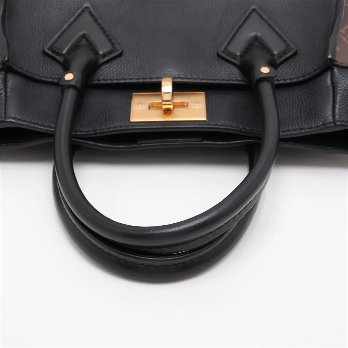 Monogram On My Side PM M57728 Black x Brown — view 5