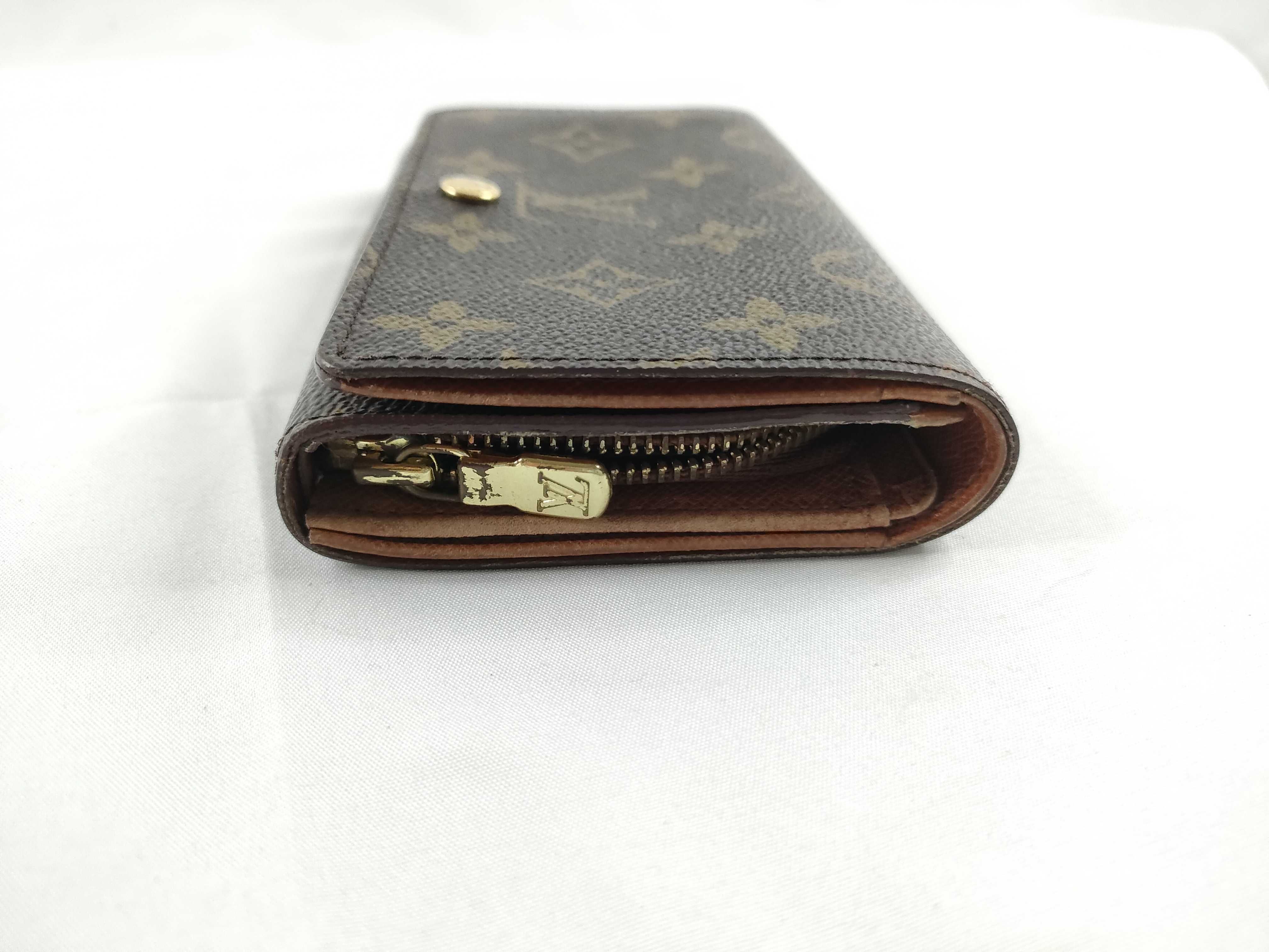 Monogram Louis Vuitton Monogram L-shaped zipper wallet — view 7