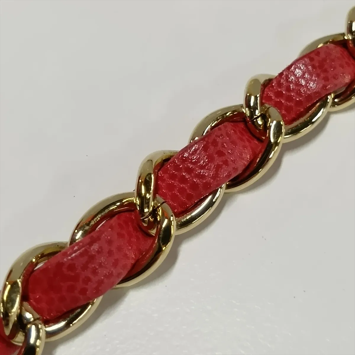 Mini Matelassé 17 Caviar Skin Single Flap Single Chain Bag, Red with Gold Hardware, 23509106, Serial Number , A35200 — view 15