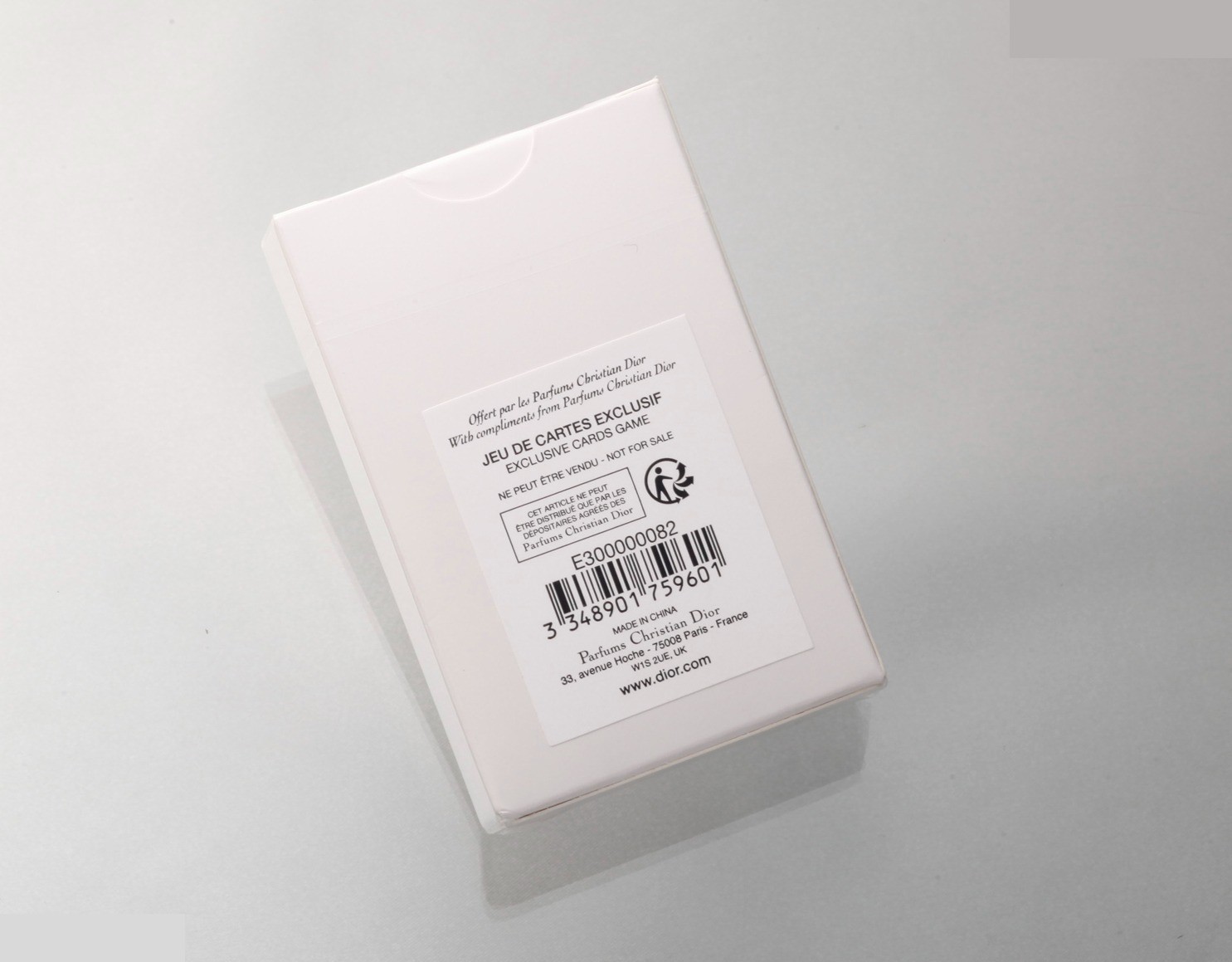 Unopened playing cards (novelty item) with shopping bag. — view 2