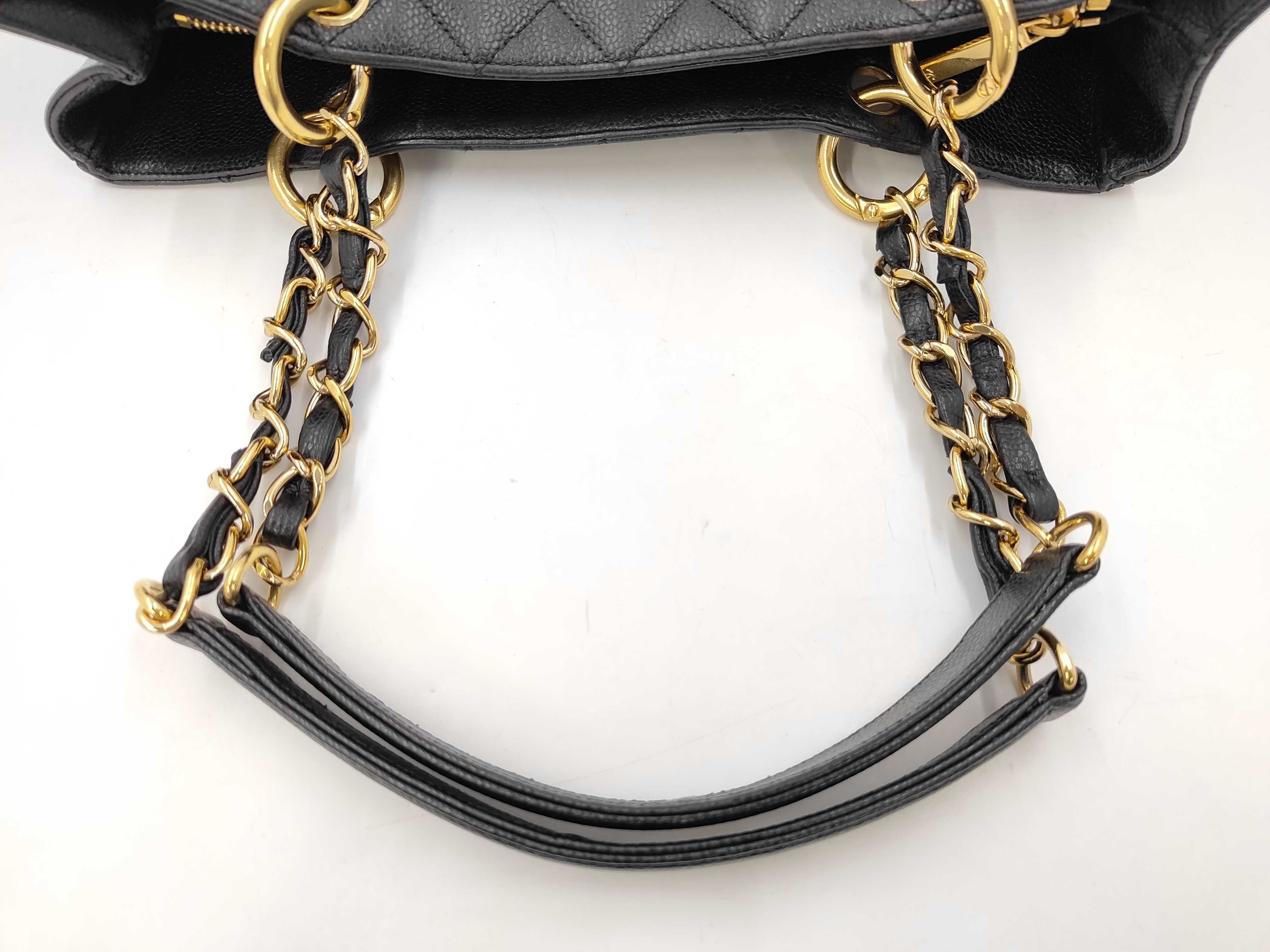 GST Chain Tote Bag, Caviar Leather, Serial Number 9, Seal Tote Bag — view 3