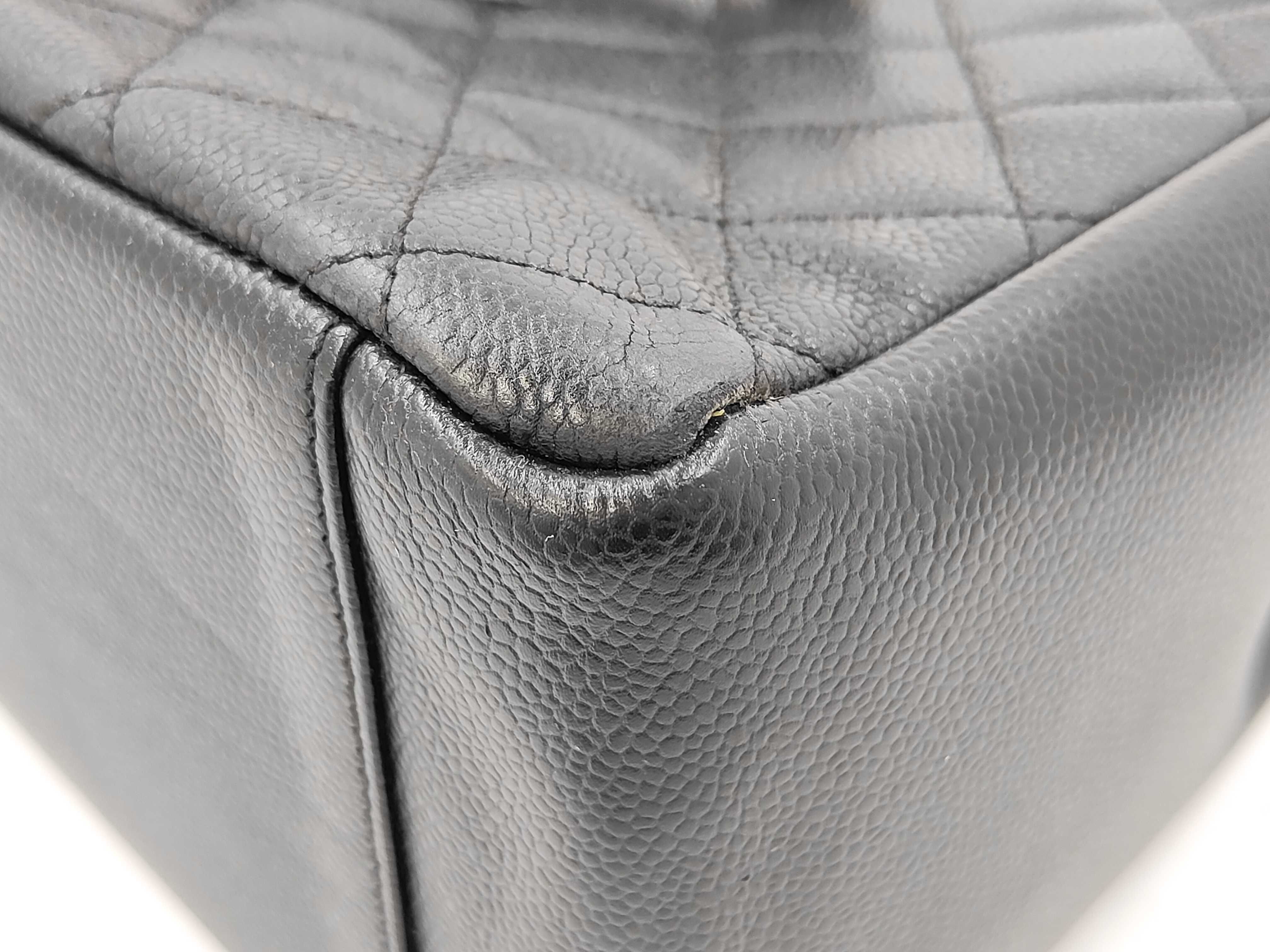GST Chain Tote Bag, Caviar Leather, Serial Number 9, Seal Tote Bag — view 8