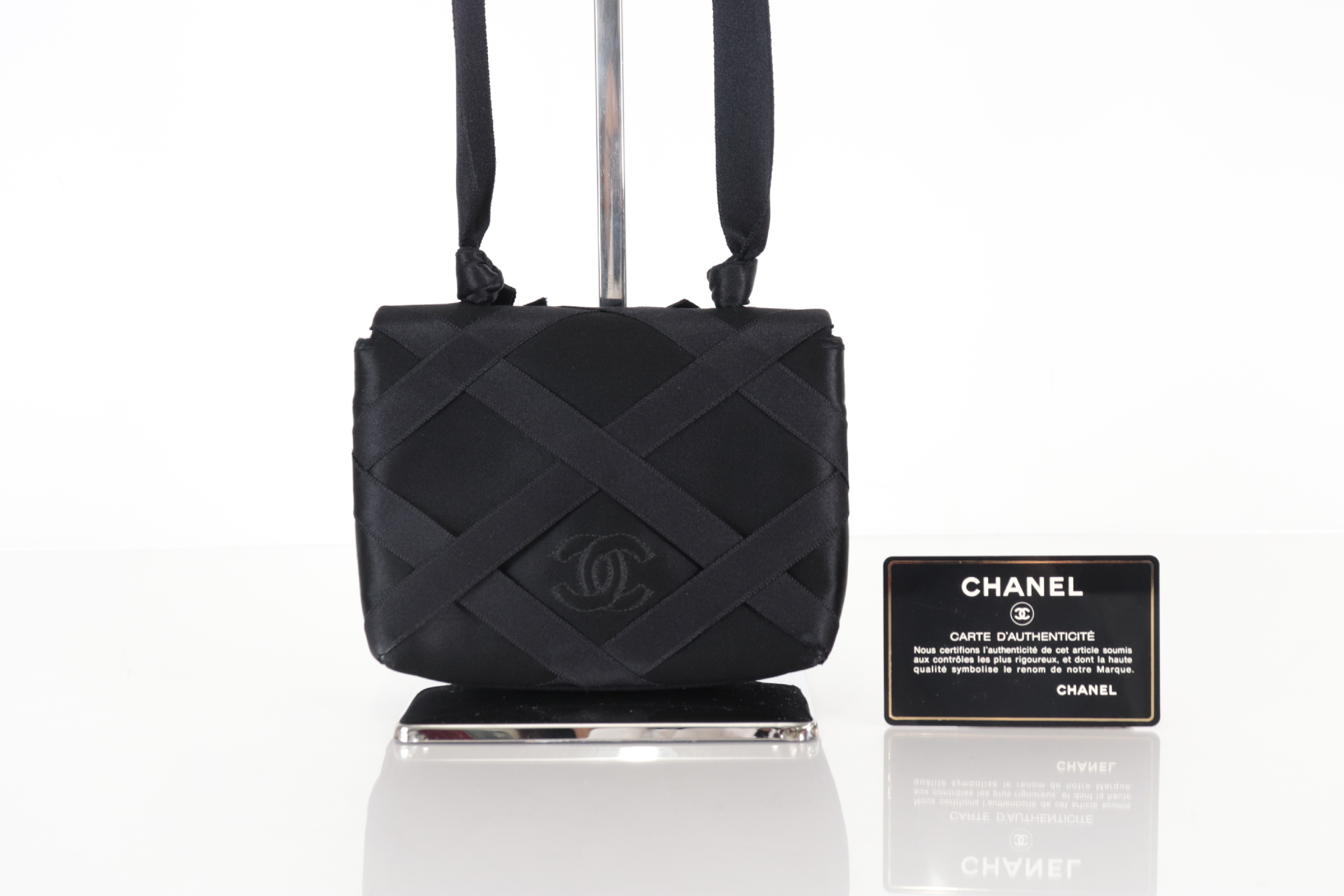 Coco Mark Satin Ribbon Shoulder Bag (Series 2) — view 2