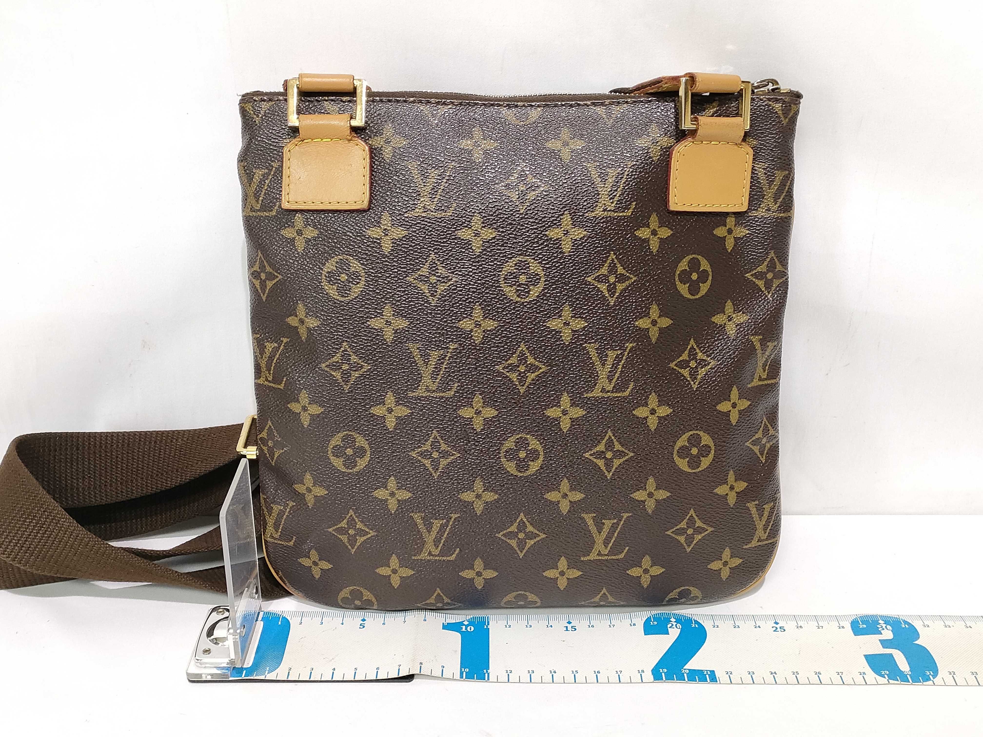 PH- Monogram Canvas Bosphore Shoulder Bag Brown — view 2