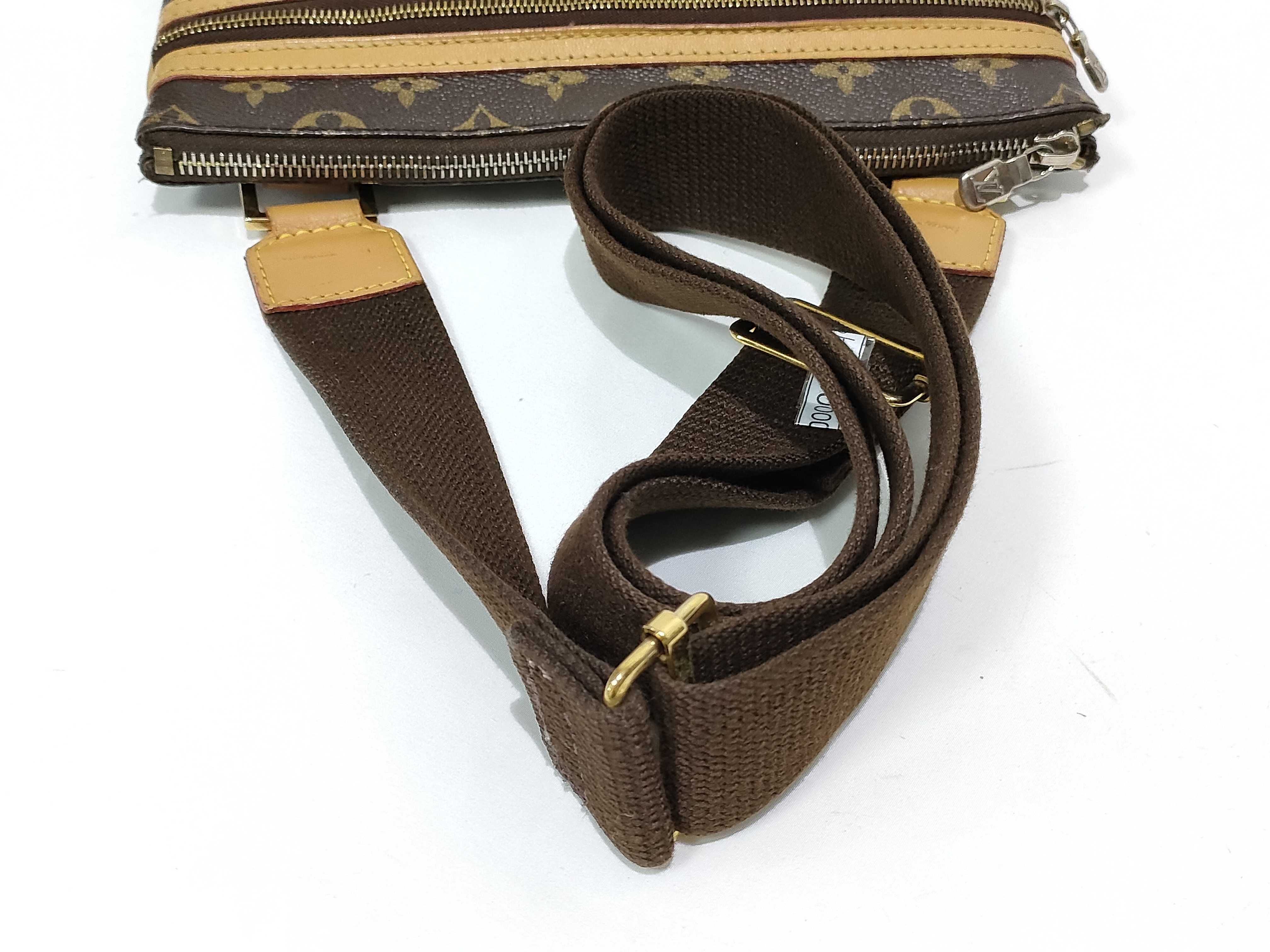 PH- Monogram Canvas Bosphore Shoulder Bag Brown — view 3