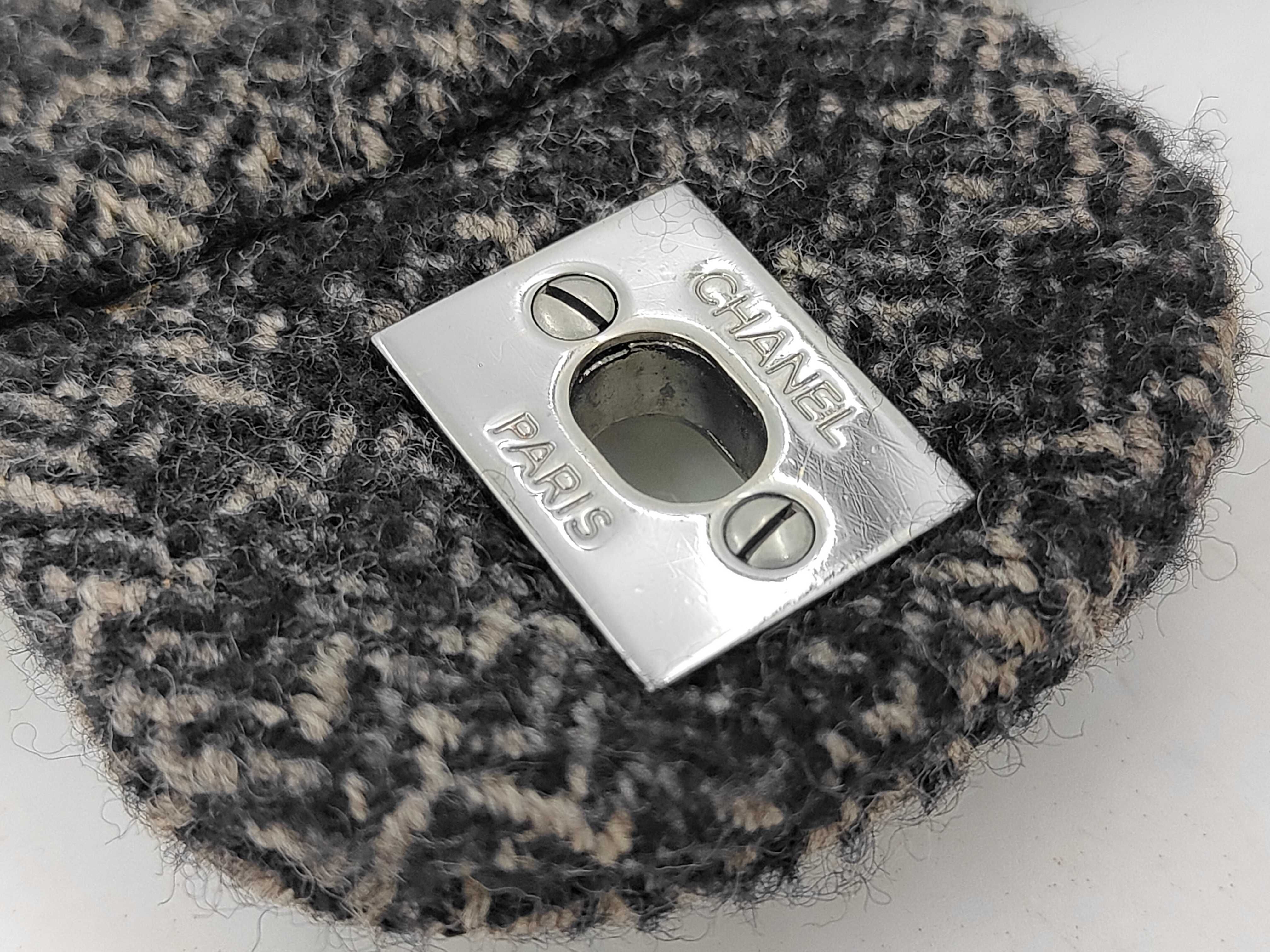 Tweed Matelassé Chain Shoulder Bag, Serial Number 10-series. Accessories: Guarantee card, booklet, shoulder bag. — view 11