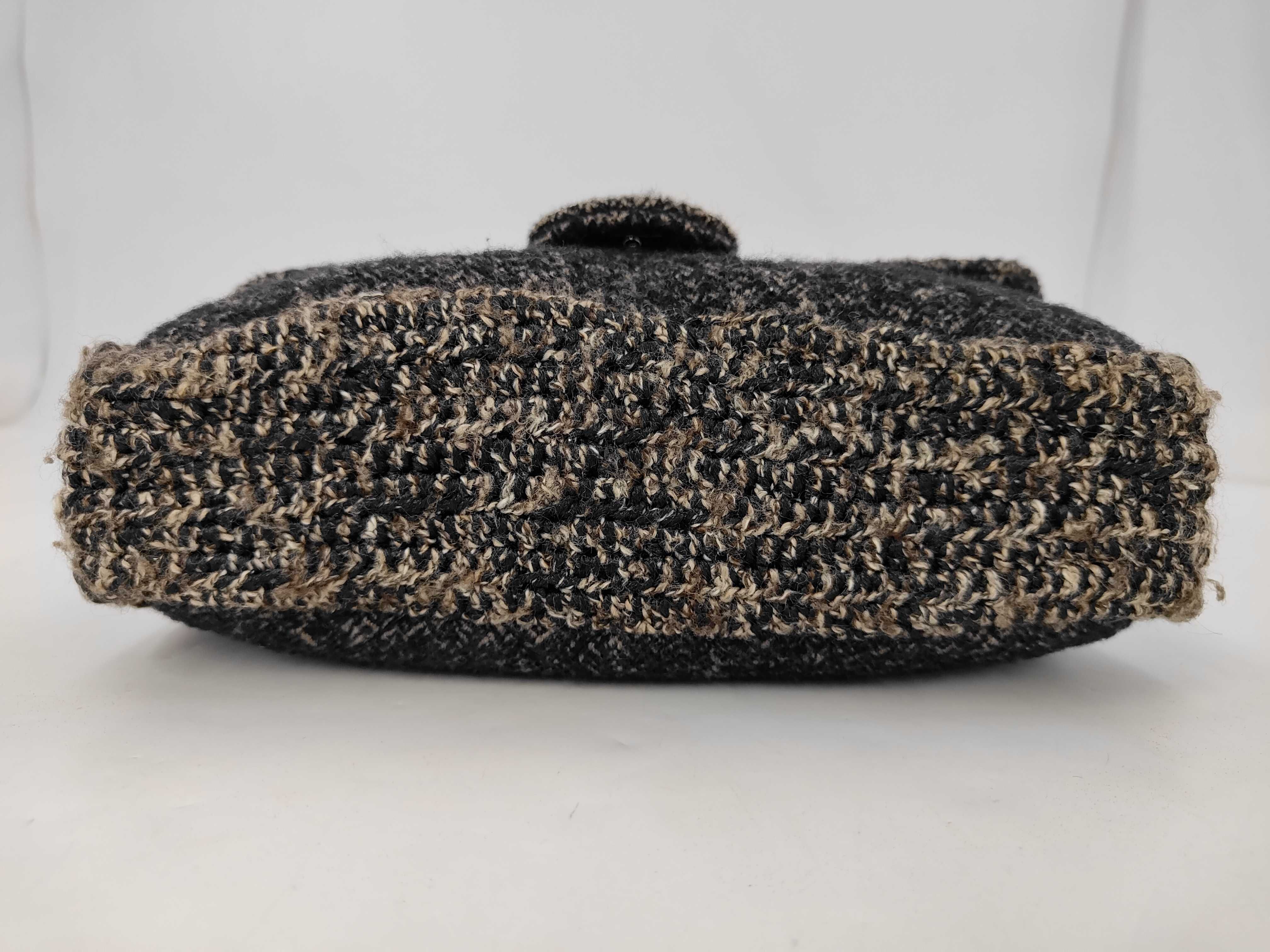 Tweed Matelassé Chain Shoulder Bag, Serial Number 10-series. Accessories: Guarantee card, booklet, shoulder bag. — view 3