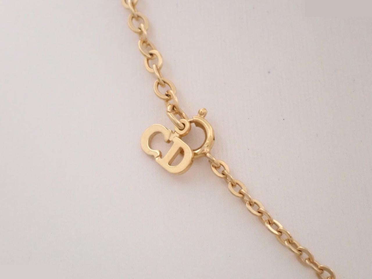 Logo oval gold necklace, chain approximately 42cm — view 2