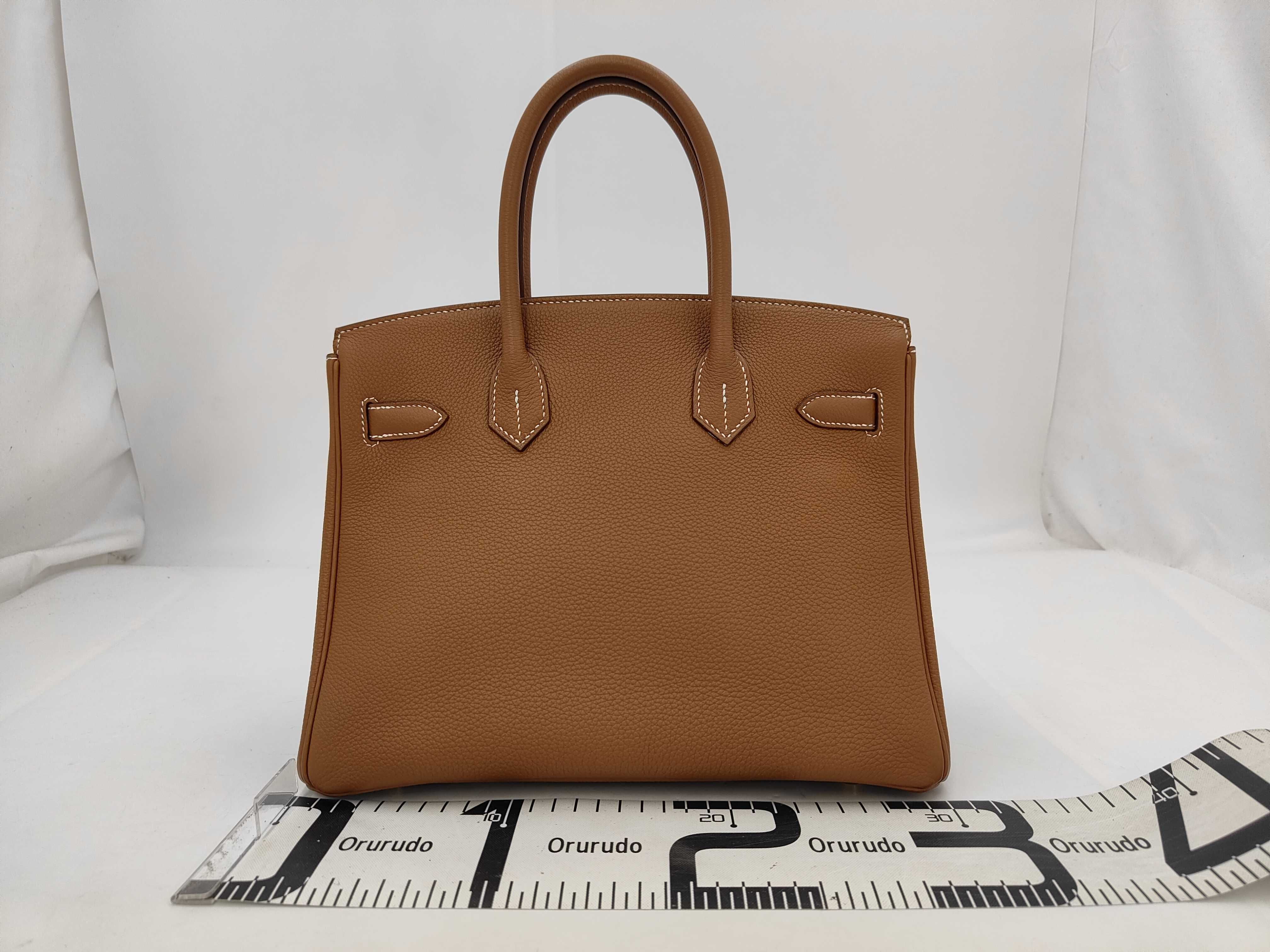 Birkin 30 Gold Togo Leather Handbag with Gold Hardware (U Stamp) — view 2