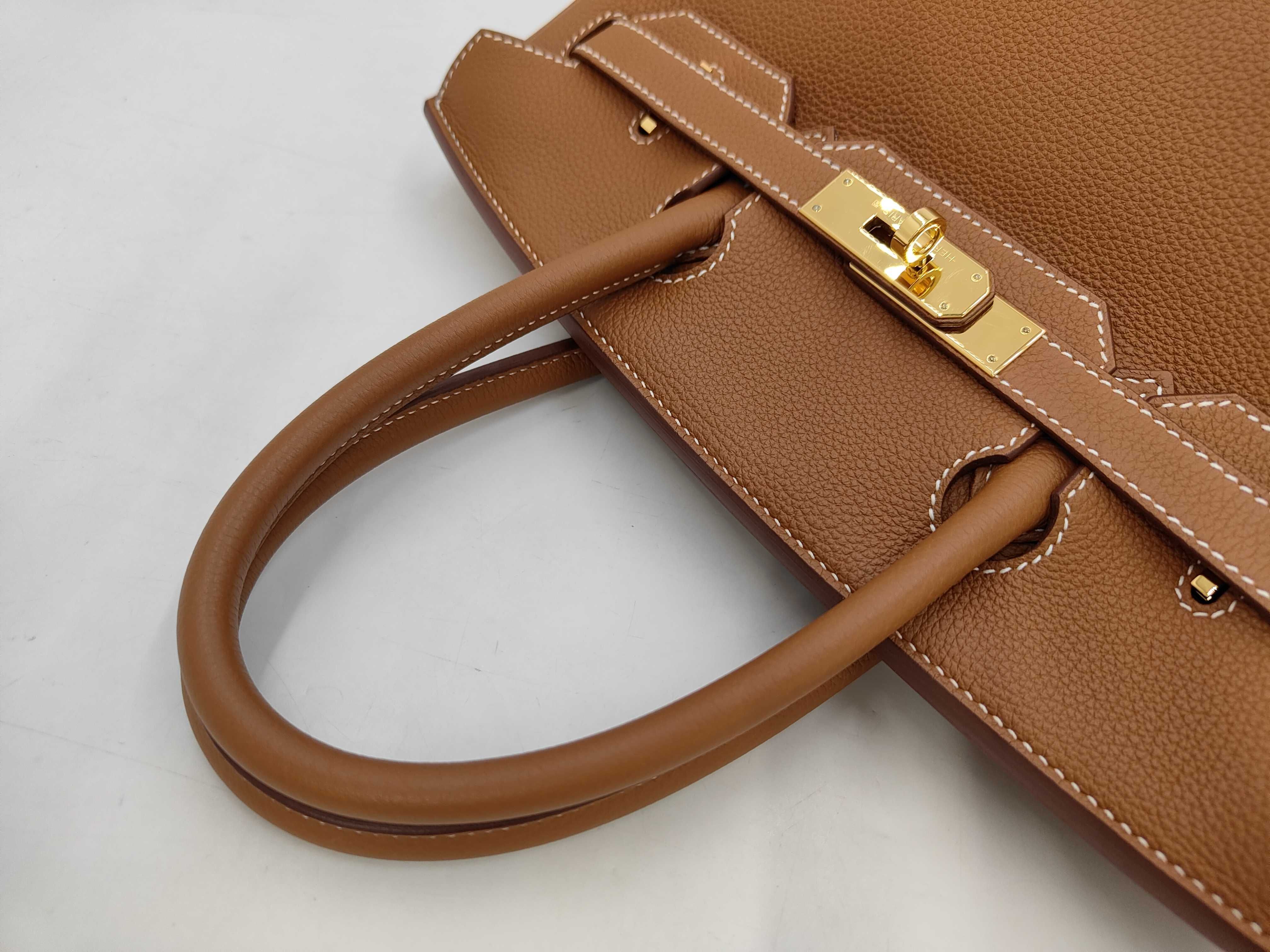 Birkin 30 Gold Togo Leather Handbag with Gold Hardware (U Stamp) — view 5