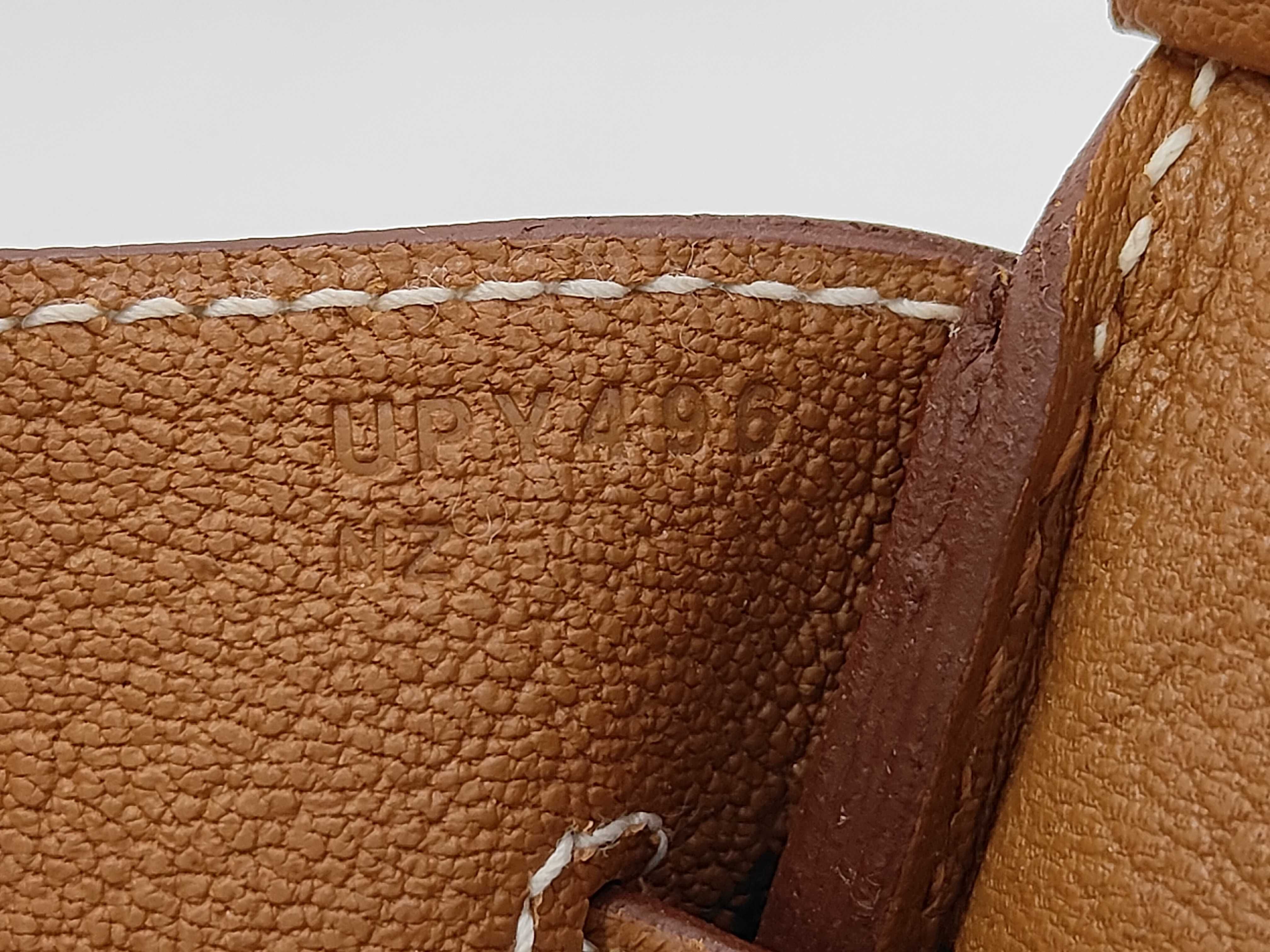 Birkin 30 Gold Togo Leather Handbag with Gold Hardware (U Stamp) — view 10