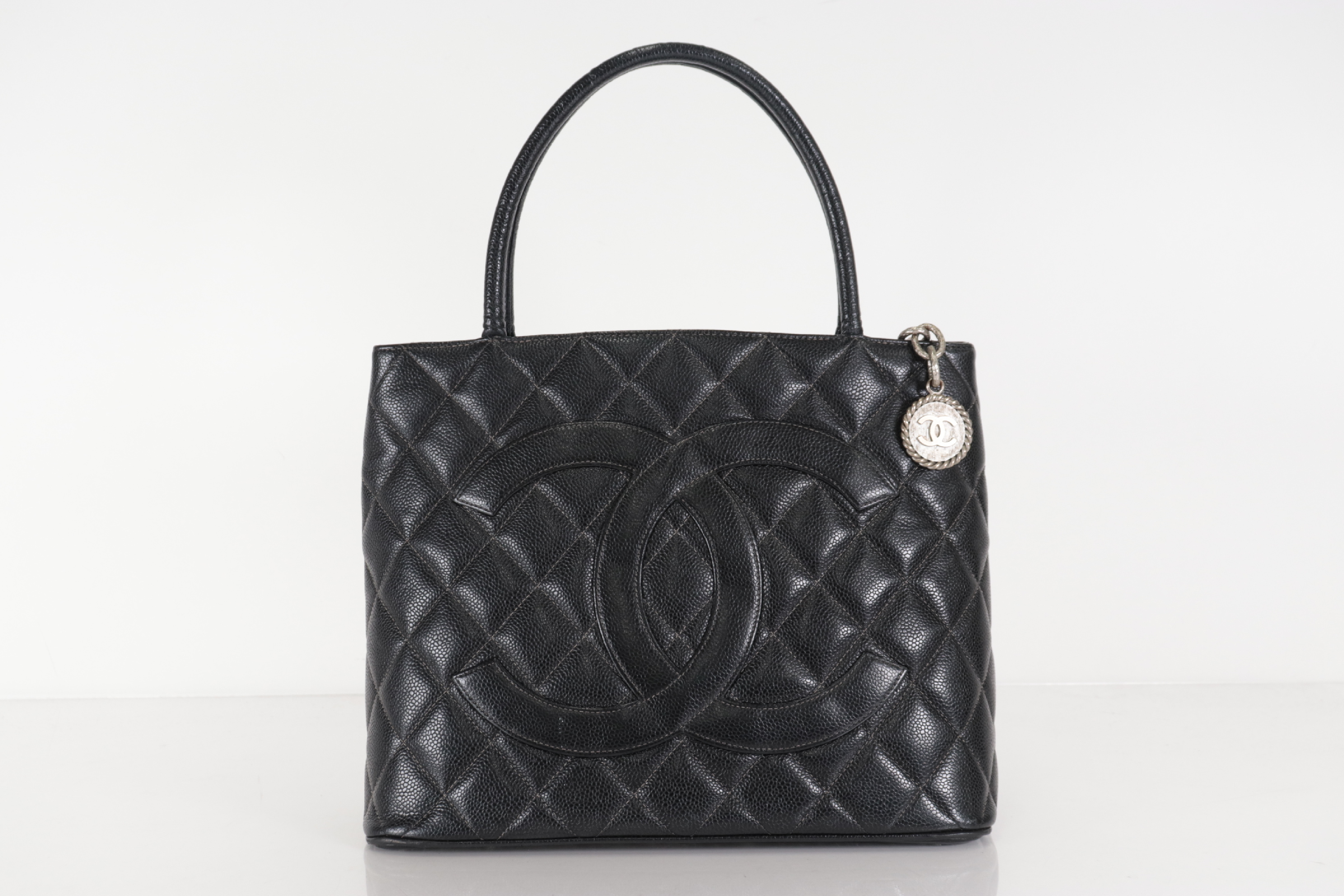 Caviar Reissue Tote Bag with Silver Hardware, Series 5 Tote Bag — view 2