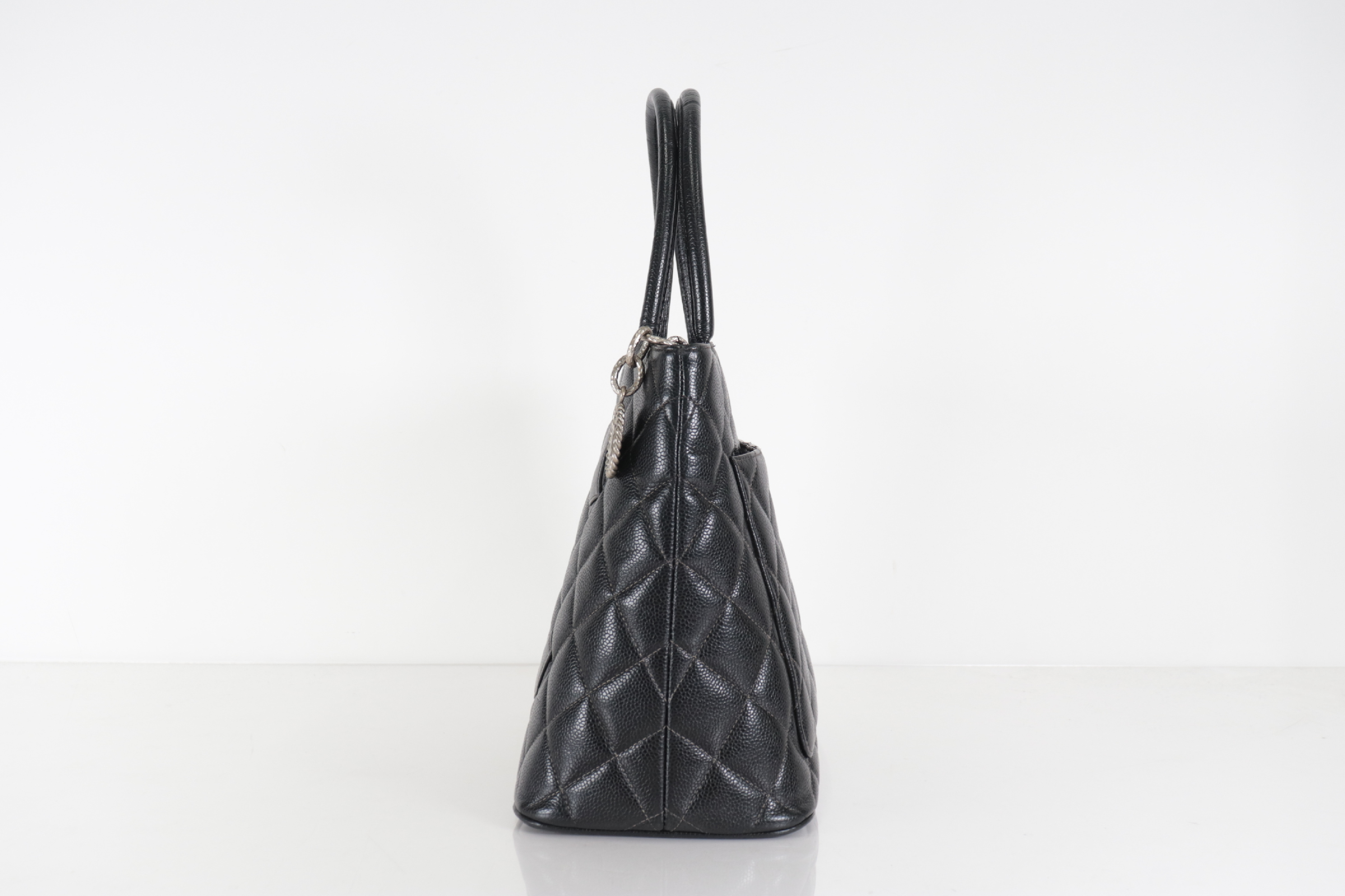 Caviar Reissue Tote Bag with Silver Hardware, Series 5 Tote Bag — view 4