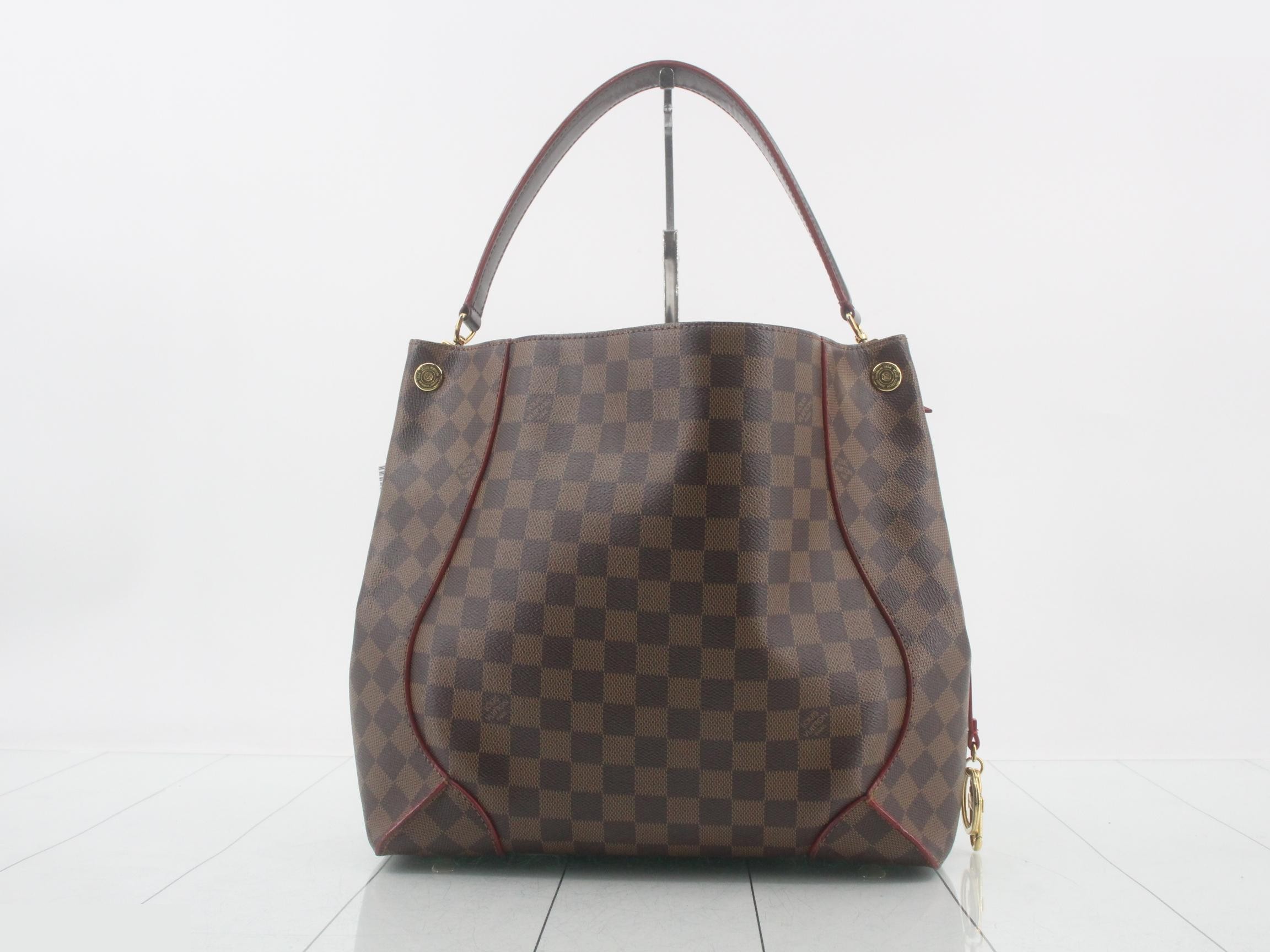 Damier Caissa Hobo Cerise Shoulder Bag — view 2