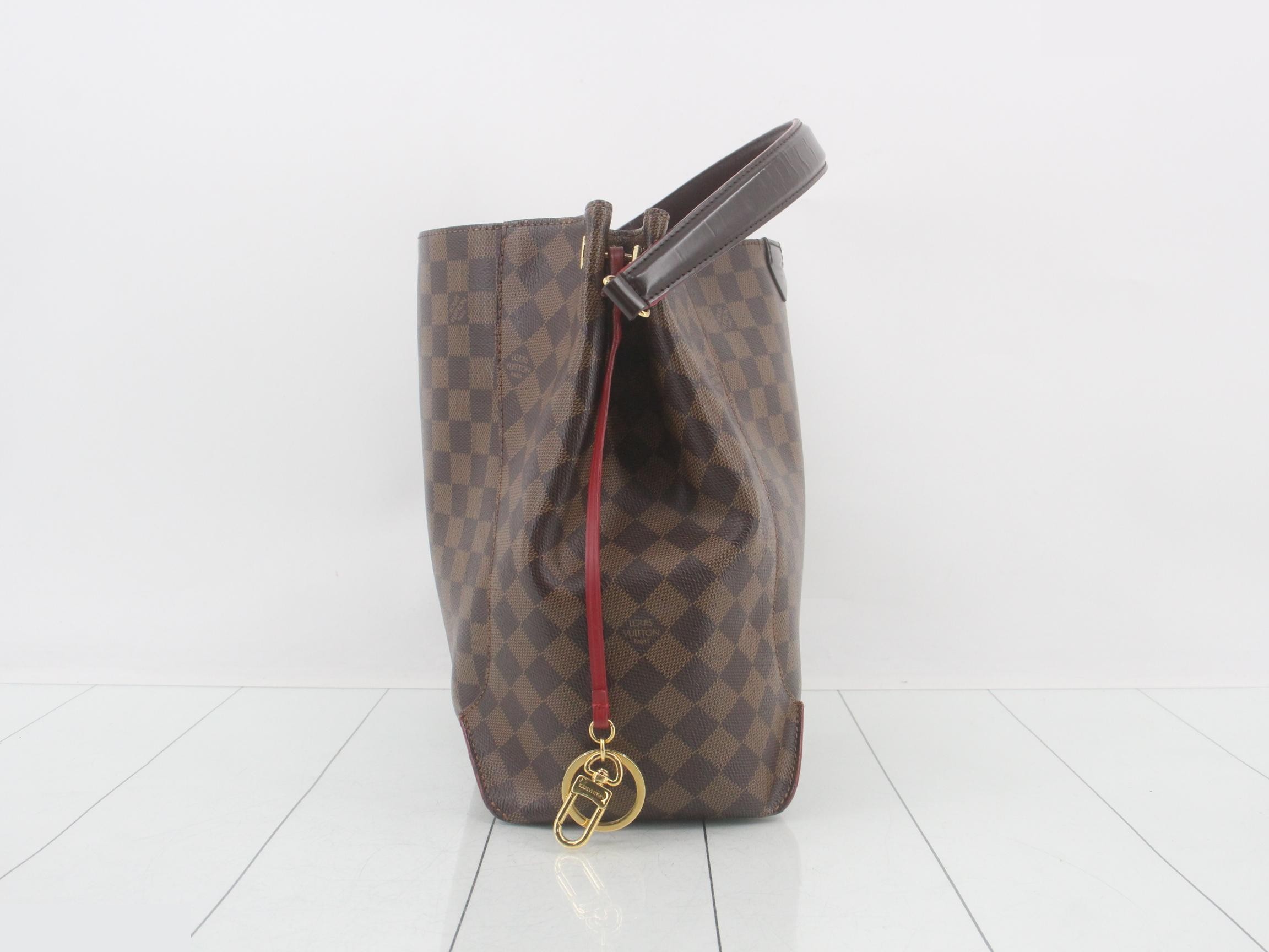 Damier Caissa Hobo Cerise Shoulder Bag — view 4