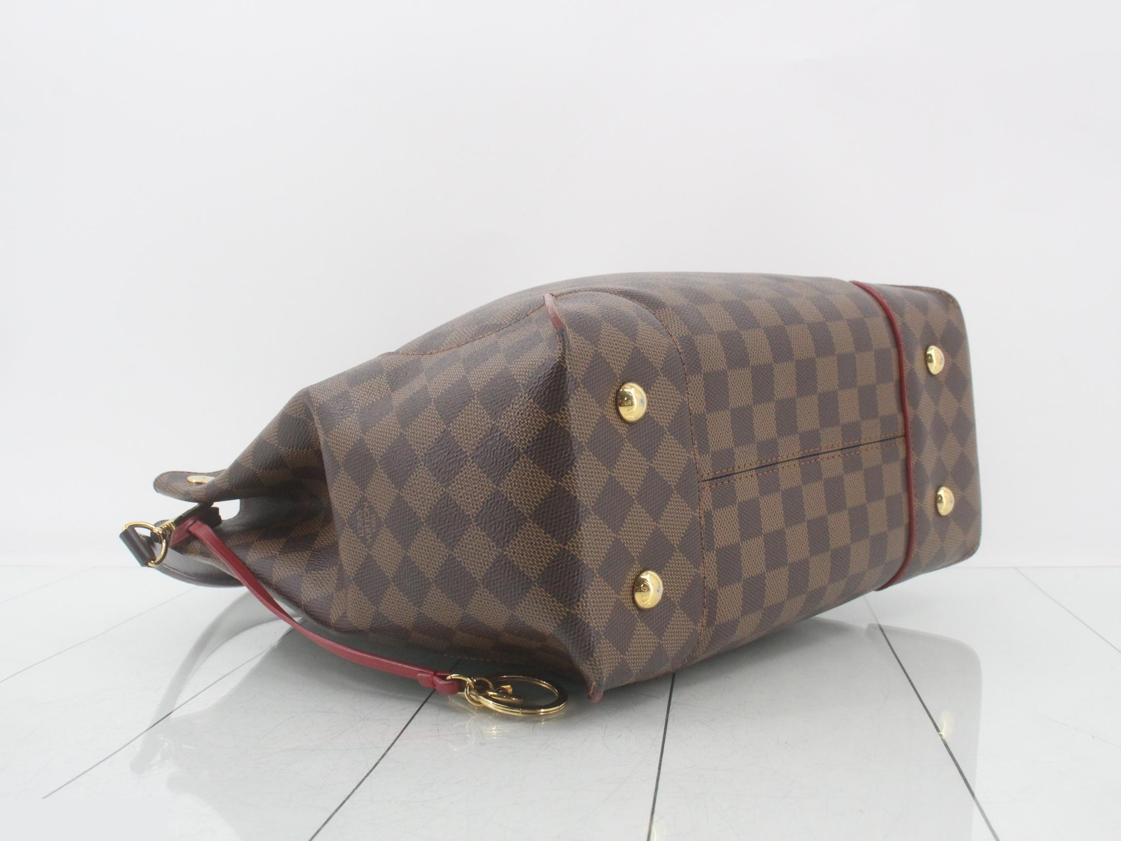 Damier Caissa Hobo Cerise Shoulder Bag — view 5