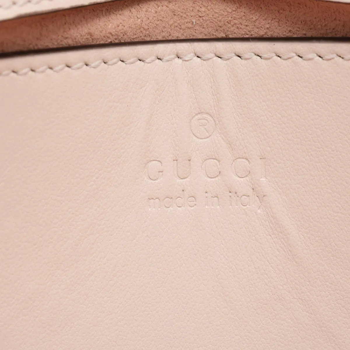 GG Marmont Leather Chain Shoulder Bag, Beige, 446744 — view 8