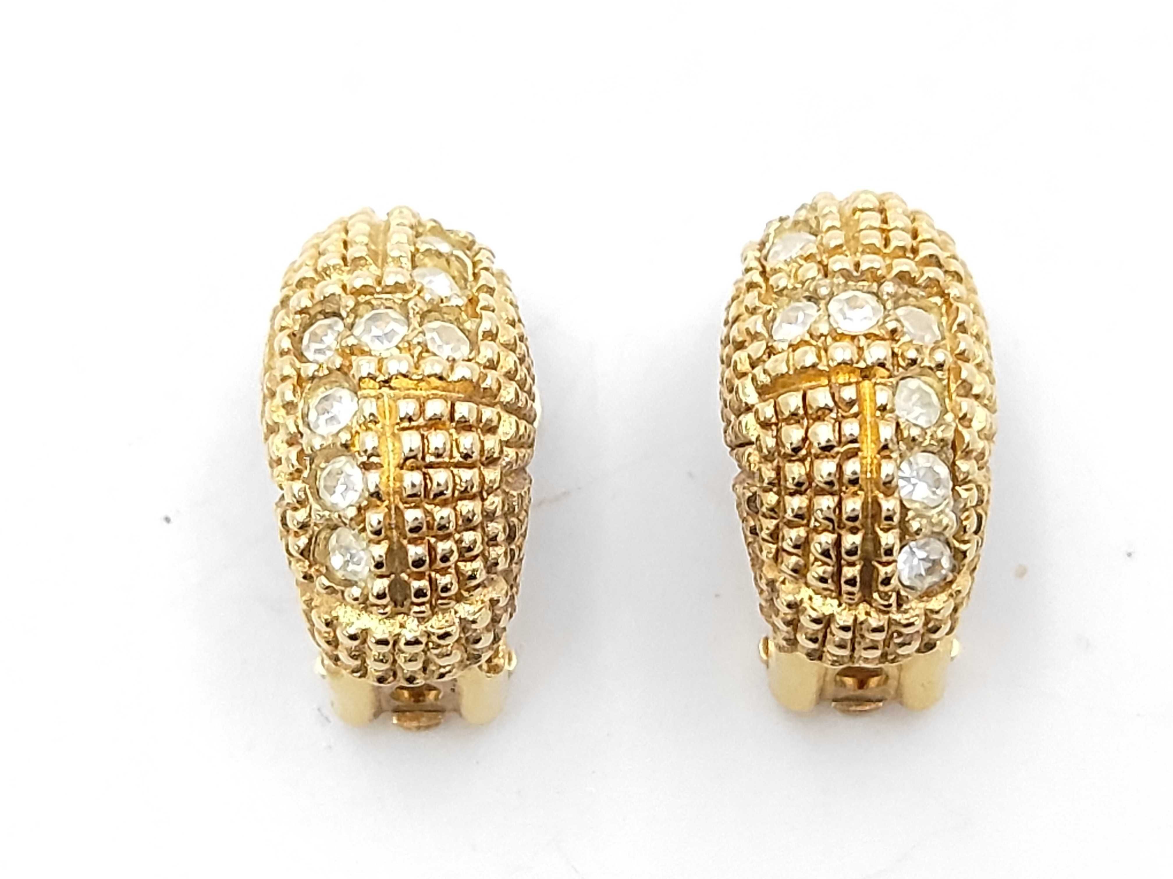 Gold Rhinestone Earrings