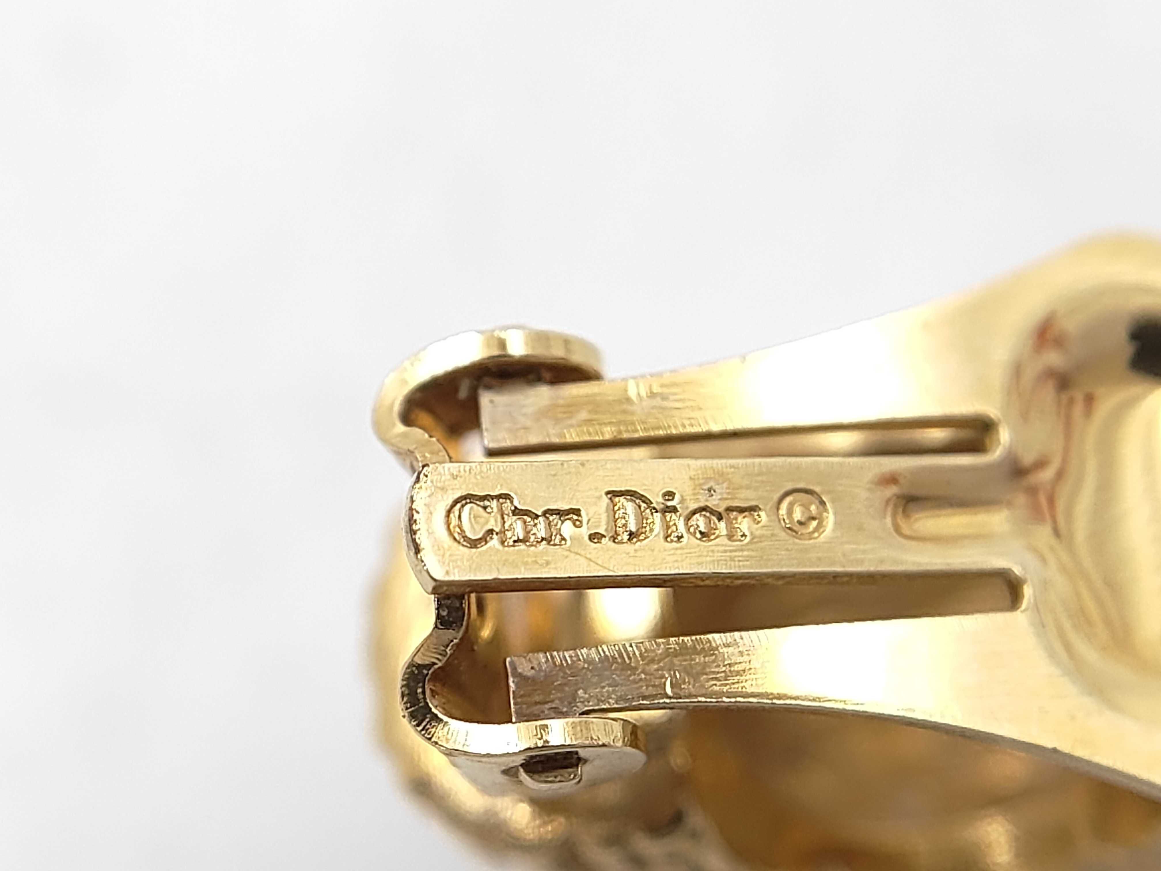 Gold Rhinestone Earrings — view 6