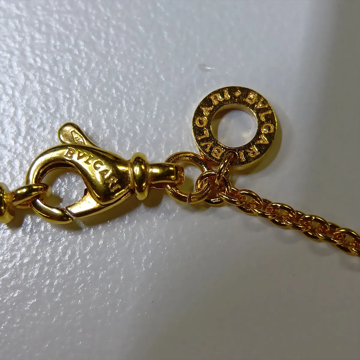 B Zero One Necklace 750(YG) 12.7g Lobster ring side ring gap — view 6