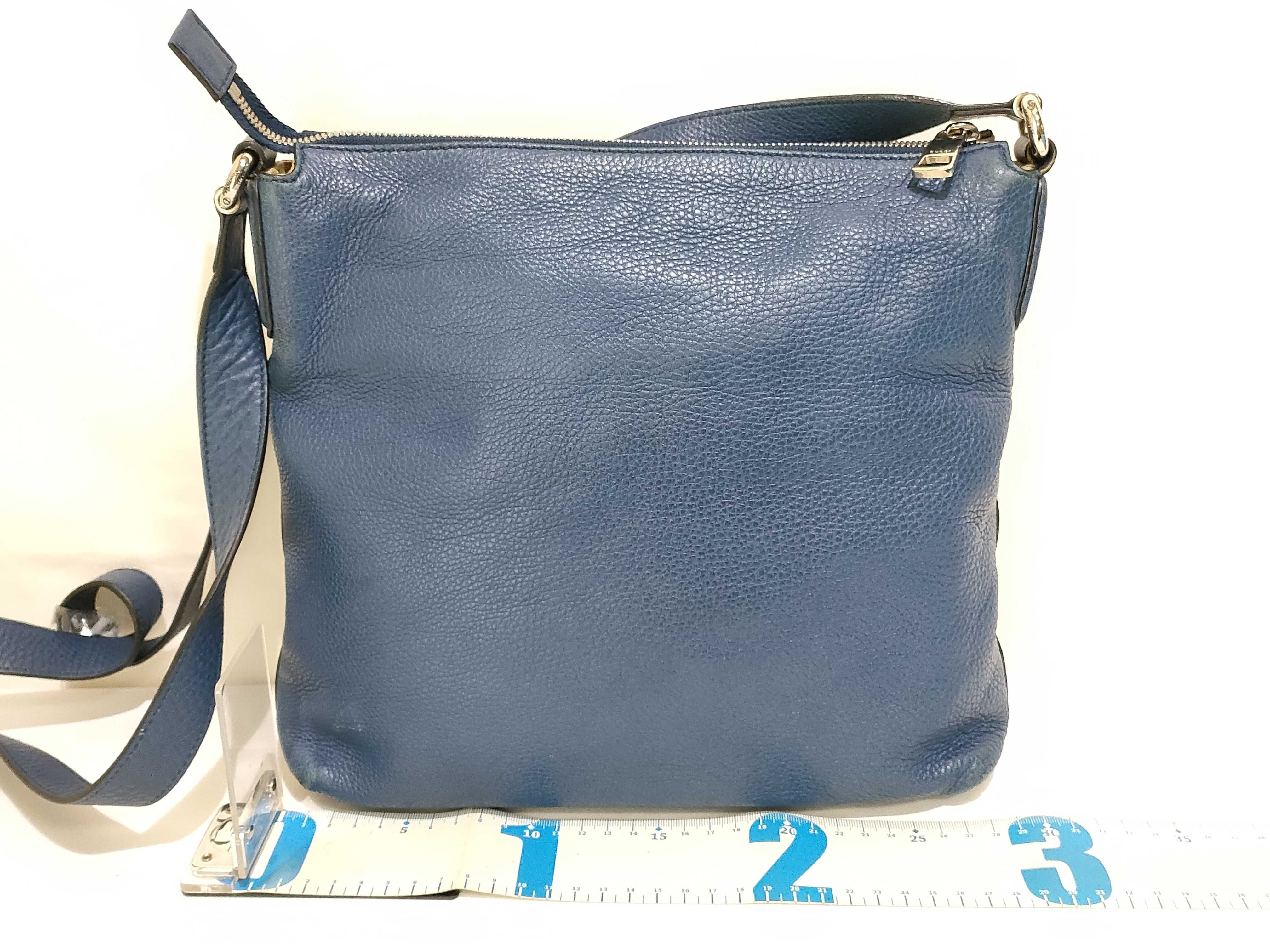 PH- Interlocking G Soho Blue Leather Messenger Bag 32 Shoulder Bag — view 2