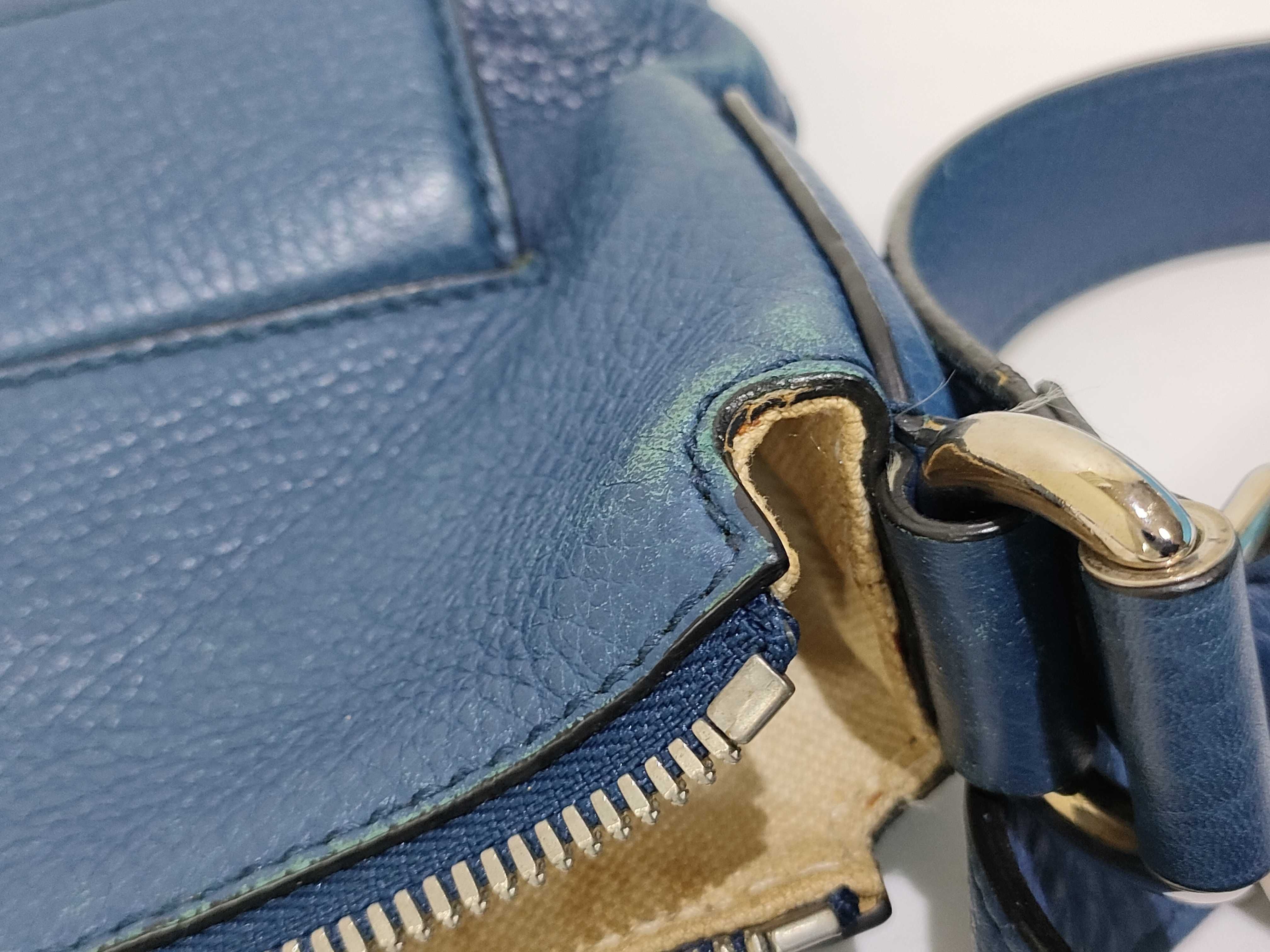 PH- Interlocking G Soho Blue Leather Messenger Bag 32 Shoulder Bag — view 15