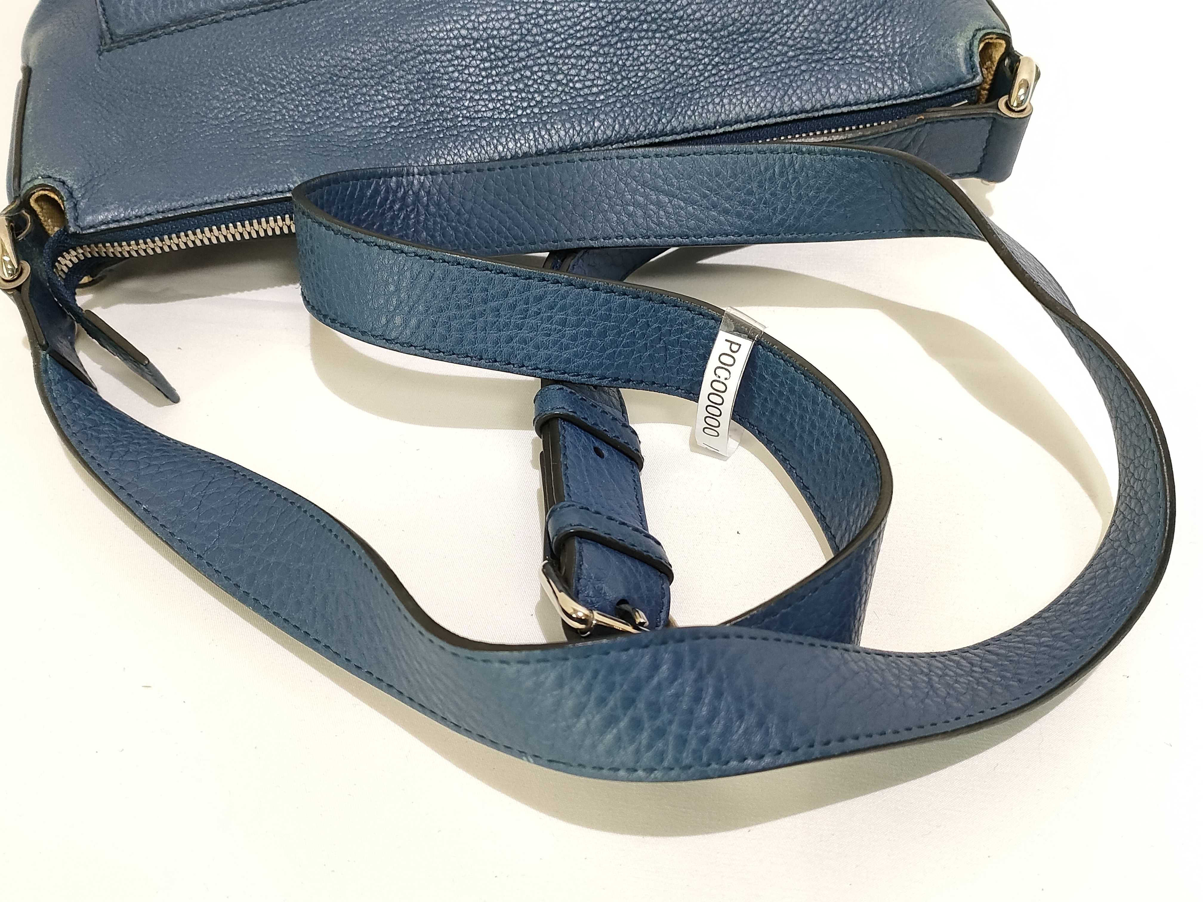 PH- Interlocking G Soho Blue Leather Messenger Bag 32 Shoulder Bag — view 3