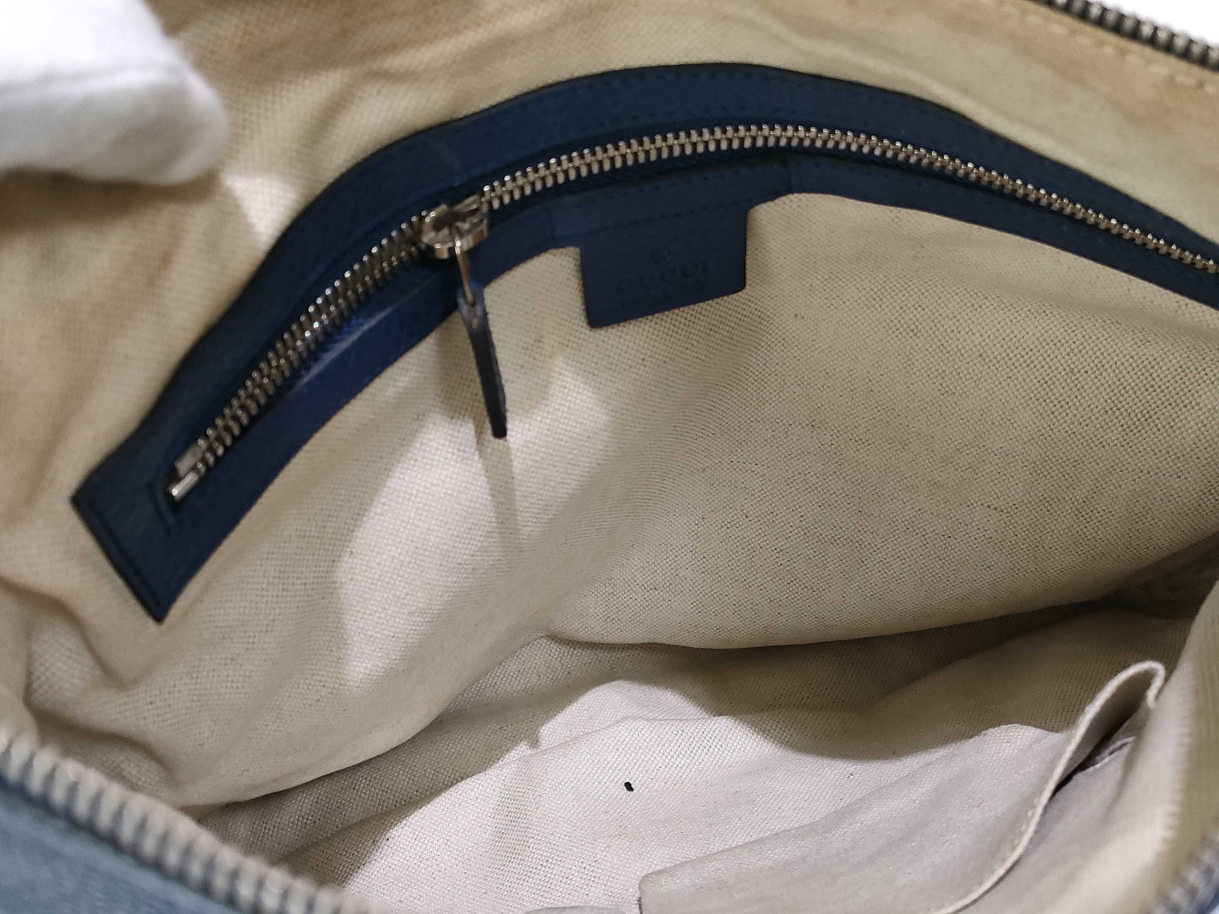 PH- Interlocking G Soho Blue Leather Messenger Bag 32 Shoulder Bag — view 9