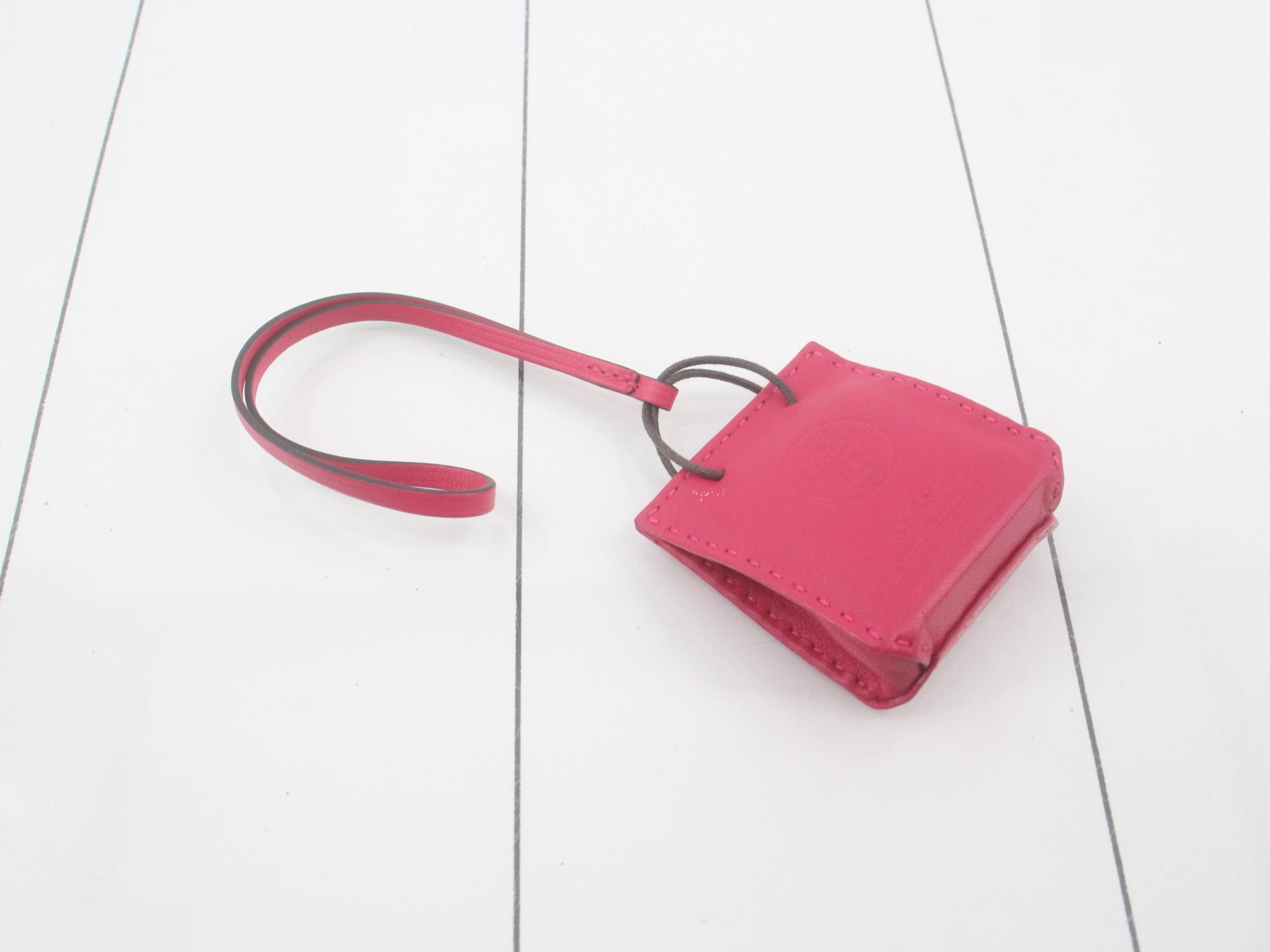 Sac Orange Bag Charm — view 2