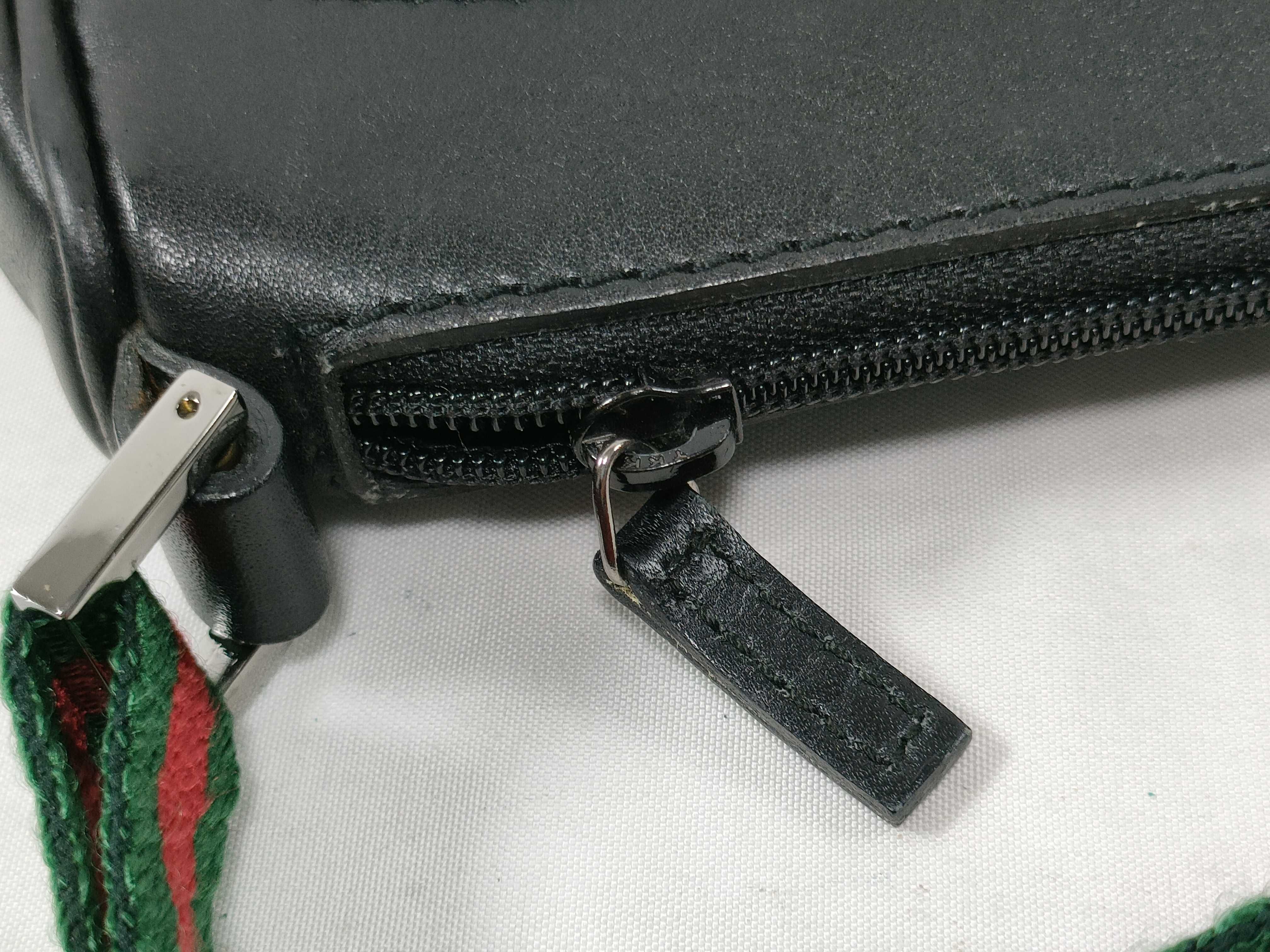 Sherry Accessory Pouch, Black Denim Leather, 92821 Pouch — view 8