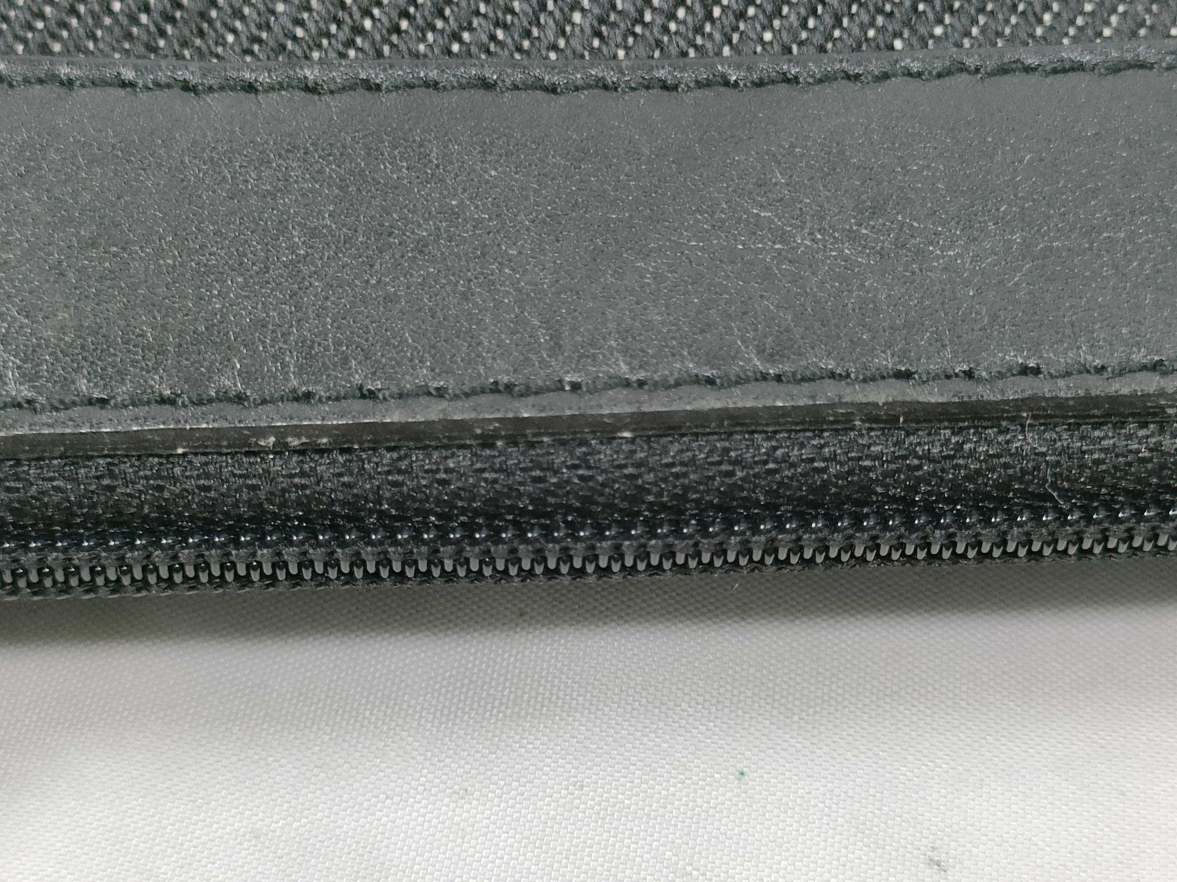 Sherry Accessory Pouch, Black Denim Leather, 92821 Pouch — view 9