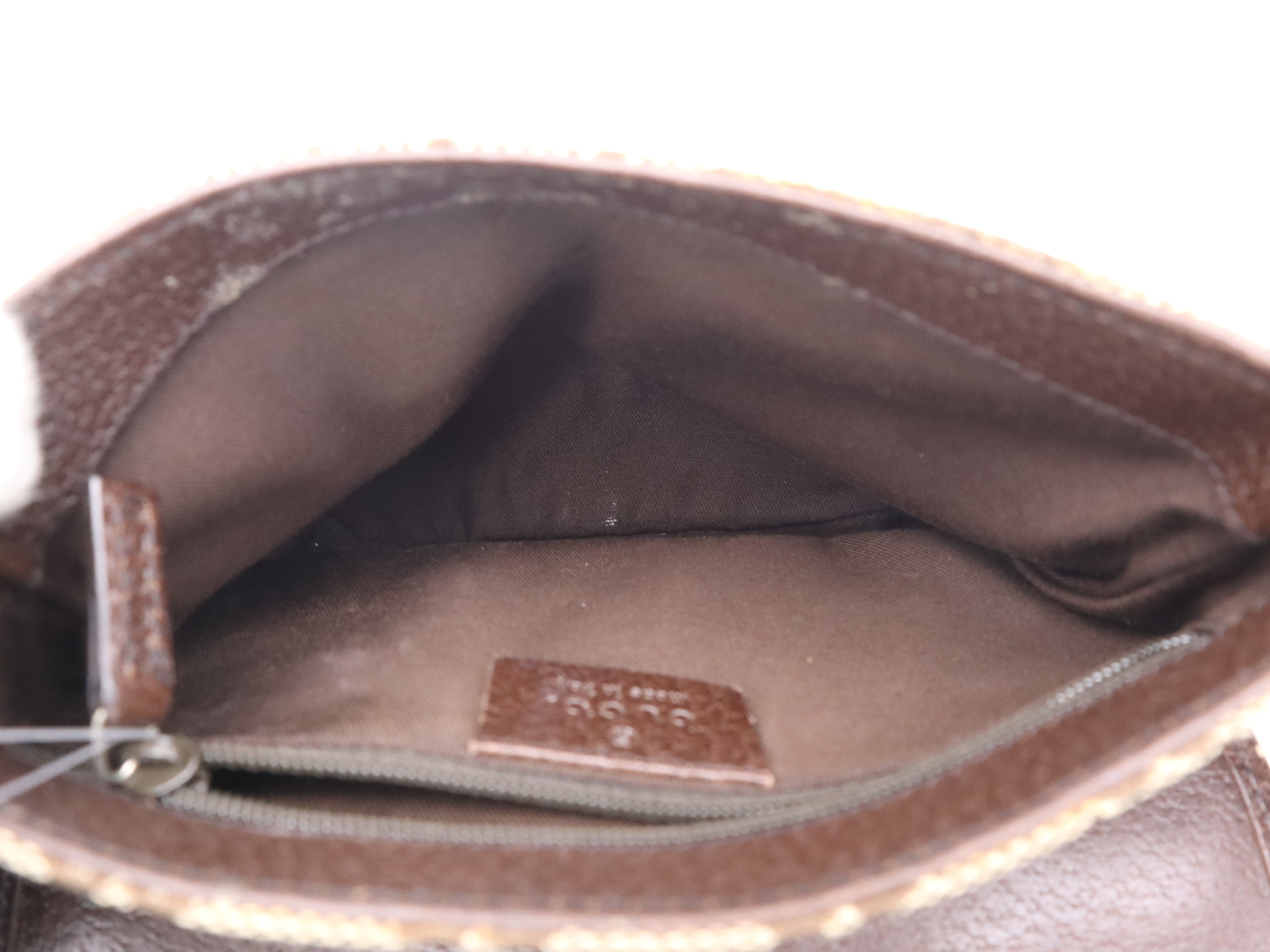 131236 Canvas GG Canvas Body Bag Beige Silver Hardware Waist Bag — view 11