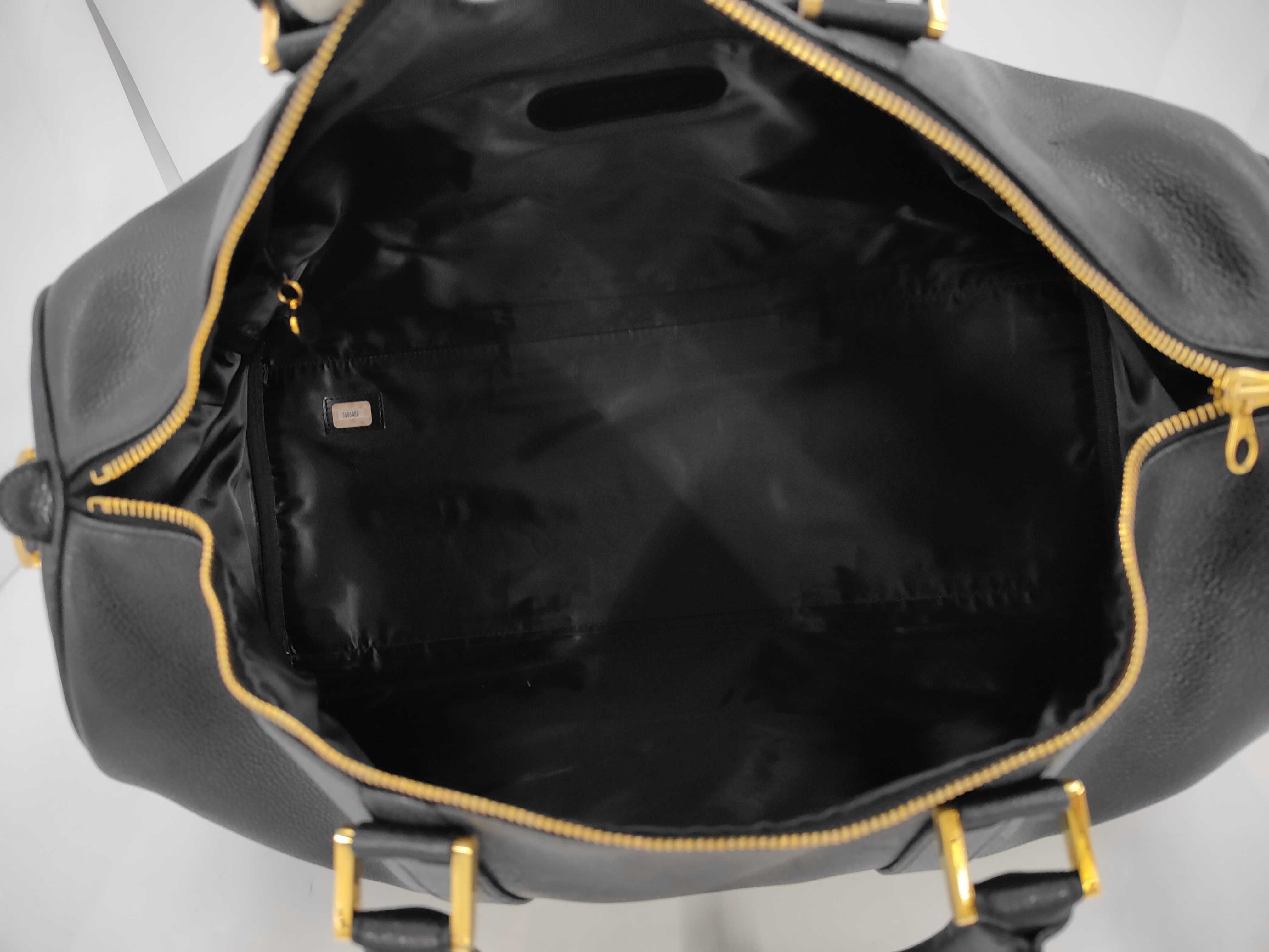 Coco Mark Boston Bag, Caviar Leather, Black, with seal, 3496408, includes guarantee, clochette, padlock, but the zipper pull is torn. — view 9